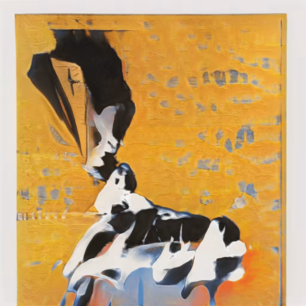 AI generated abstract art: yellow #1