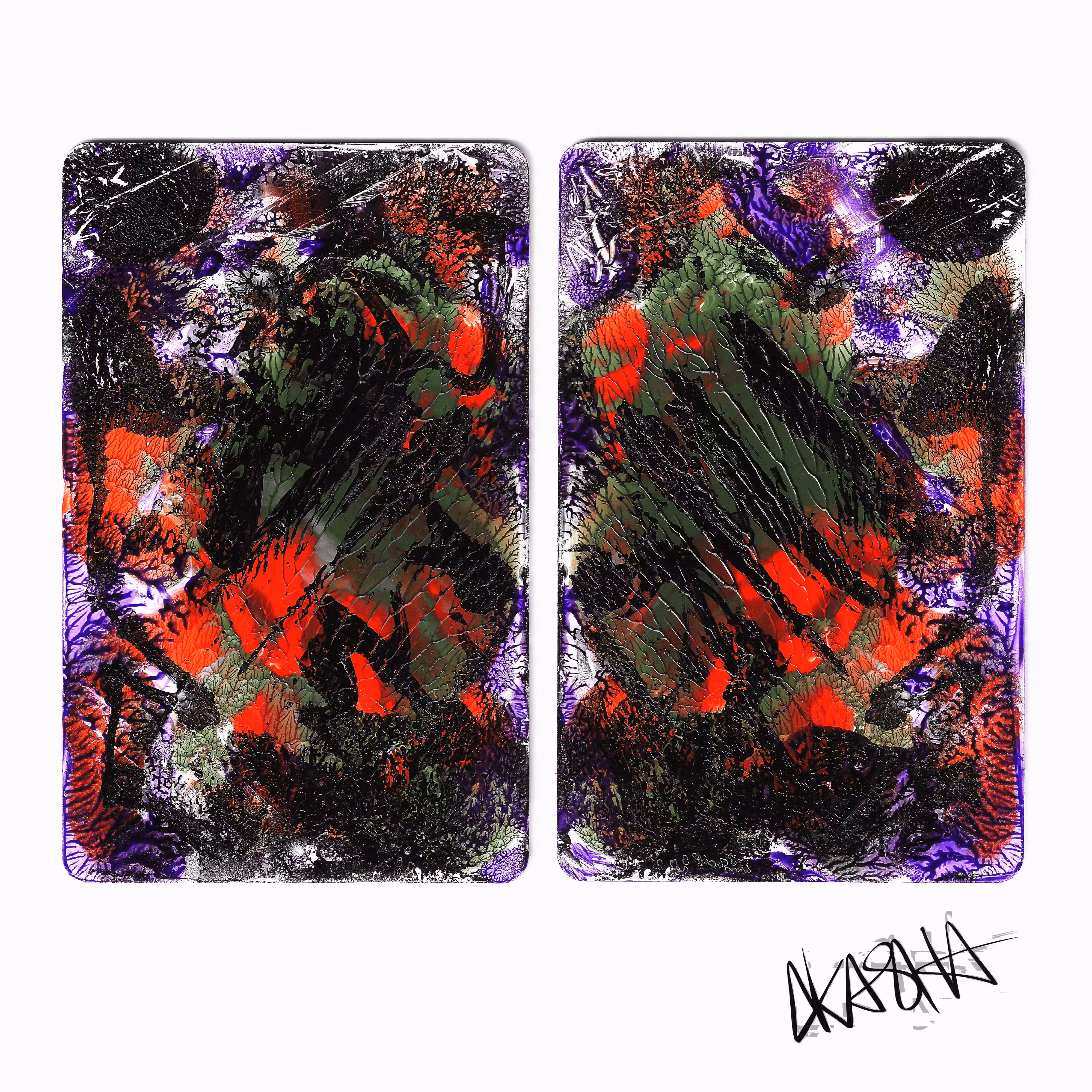 Art: Micro Diptych: Tough Cookie