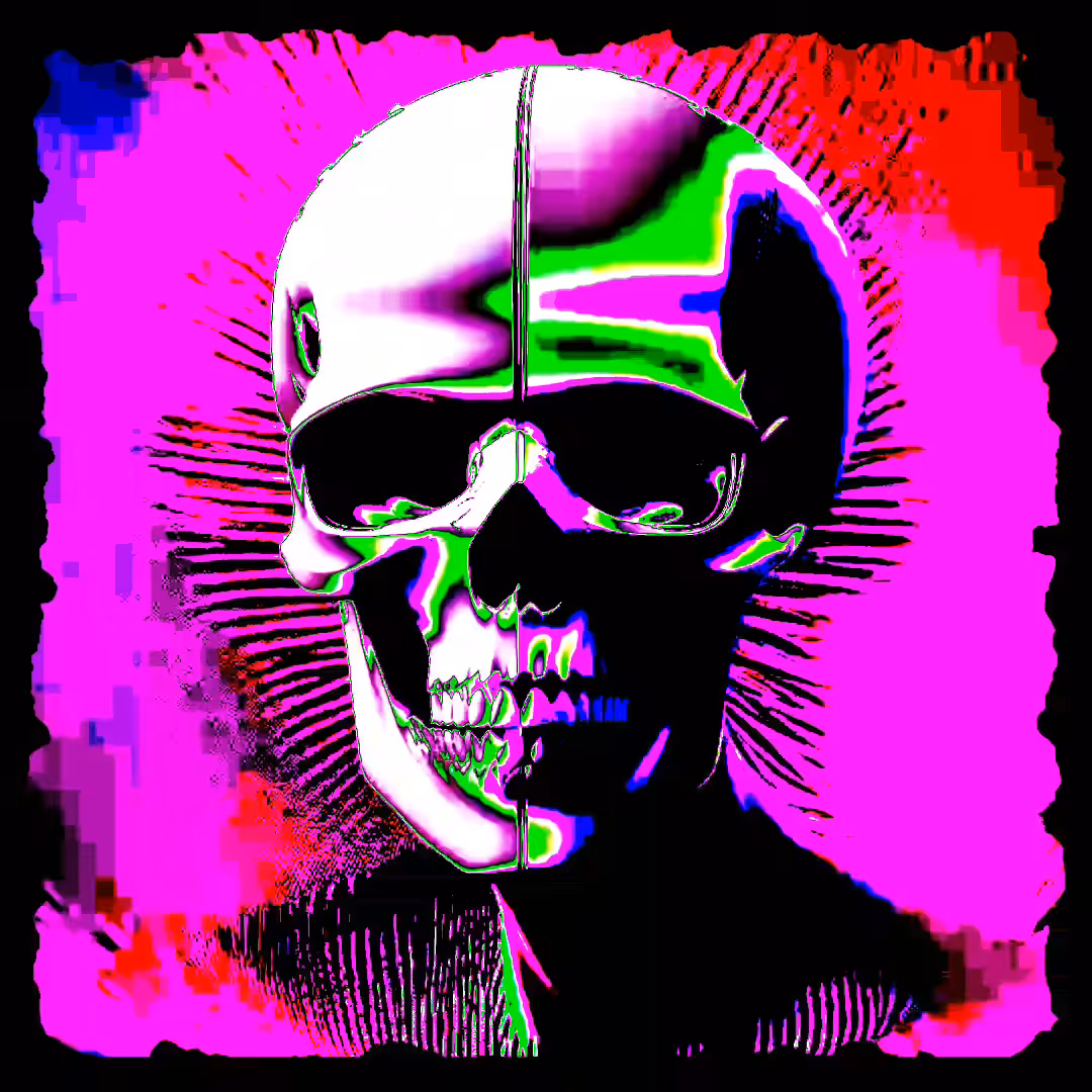 Psychedelic skull - SDC