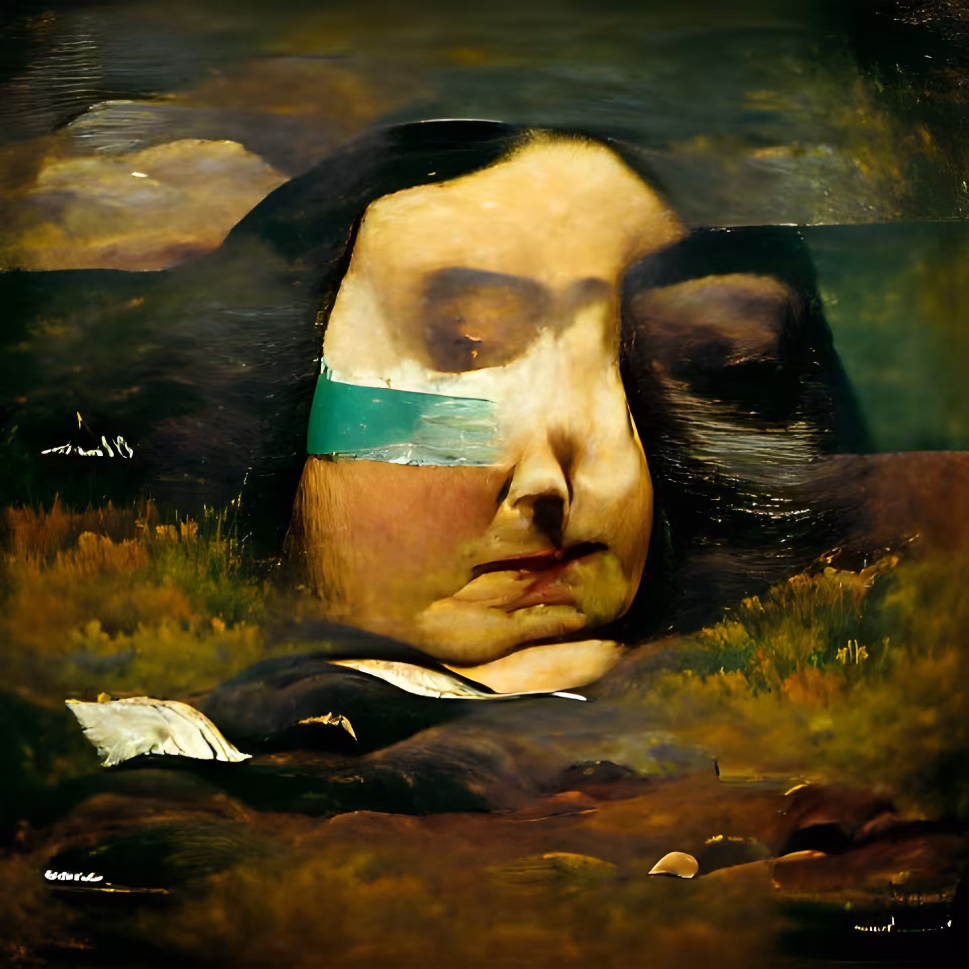 Monalisa by Gustave Courbet