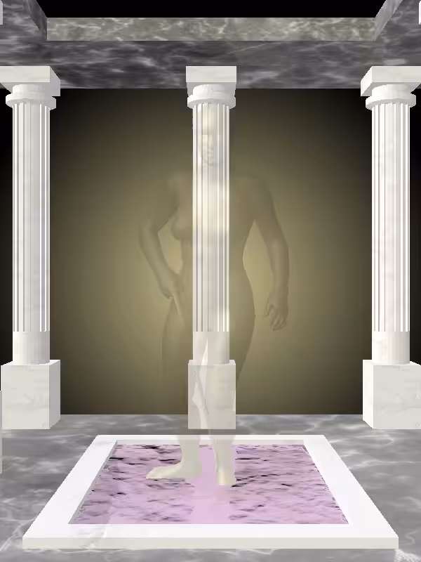 HeavenComputer: The Fading Injured Faded Gold Woman #168