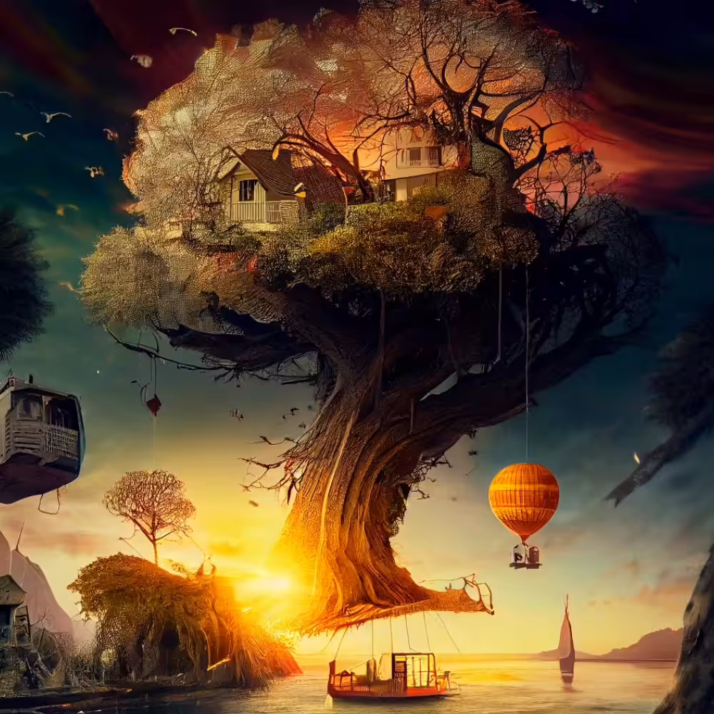 Happy tree 36 - seashore flying oak