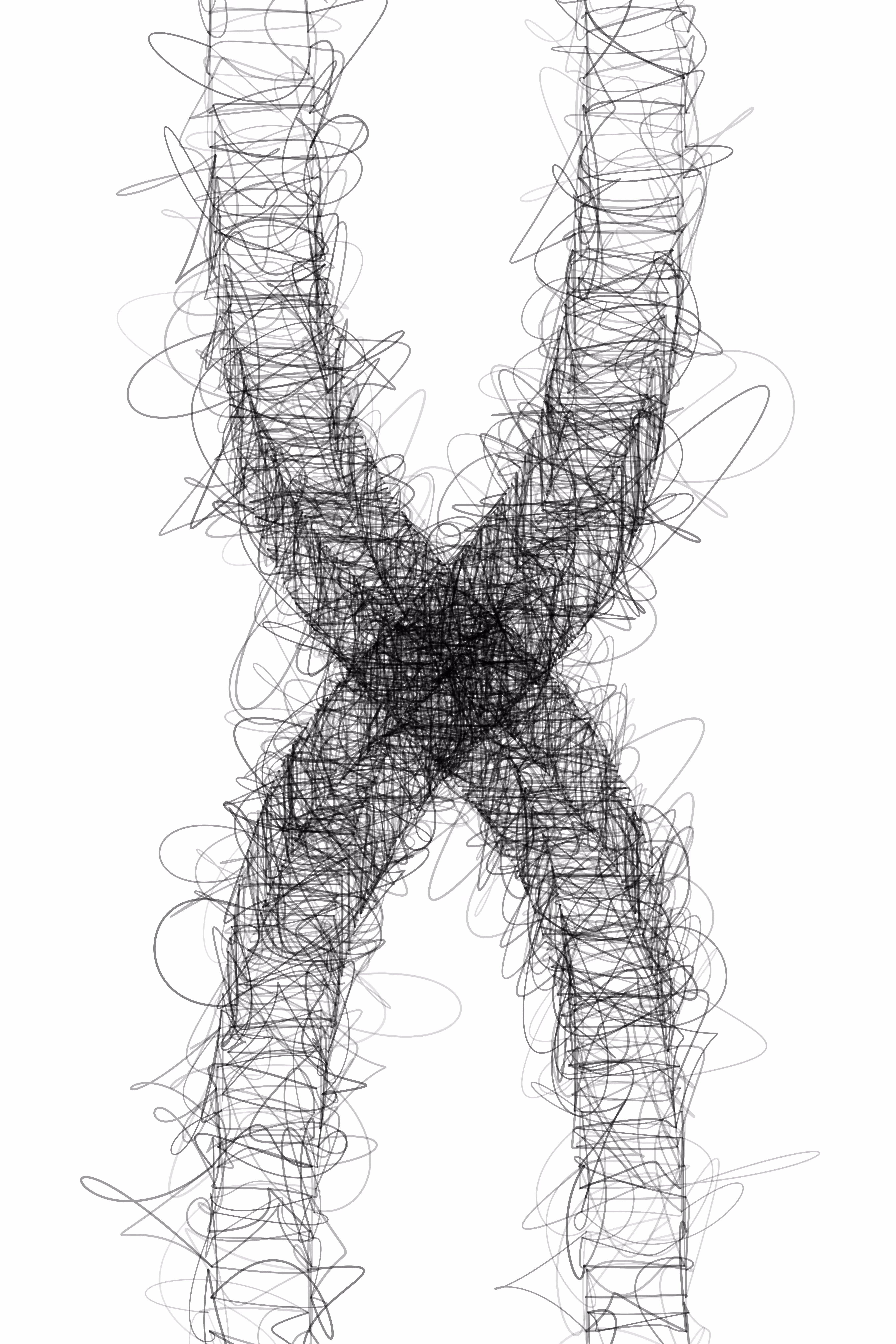 nervous calligraphy shapes 02