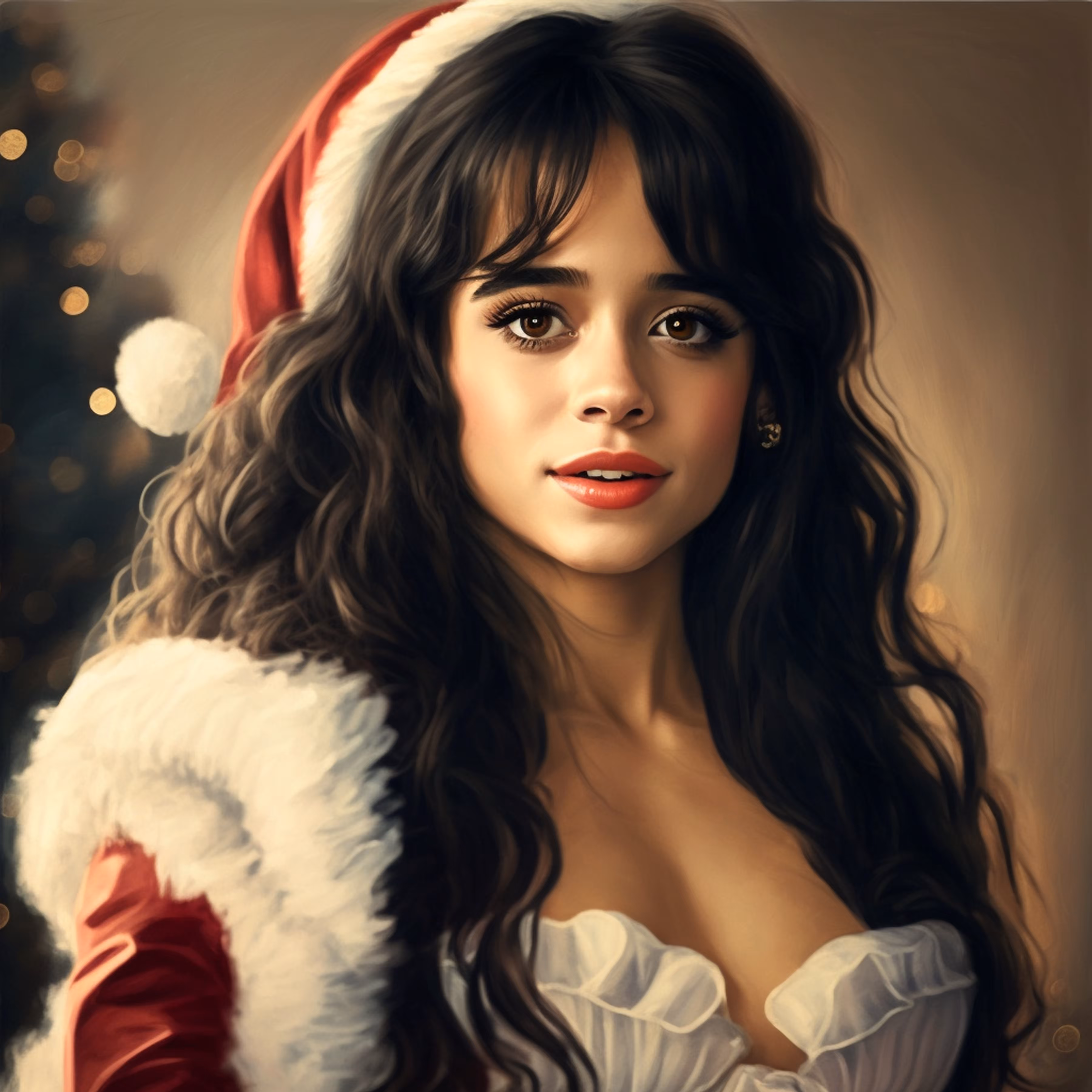 1/1 Sexy Santa Camila Cabello from the Sexy NFTS Collection by Rex Luciferius