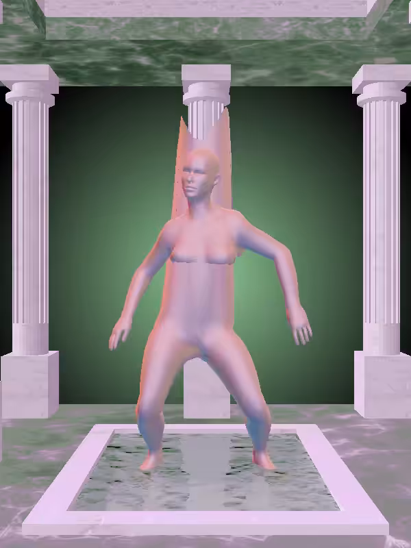 HeavenComputer: The Dancing Multichrome Haze Woman #3637
