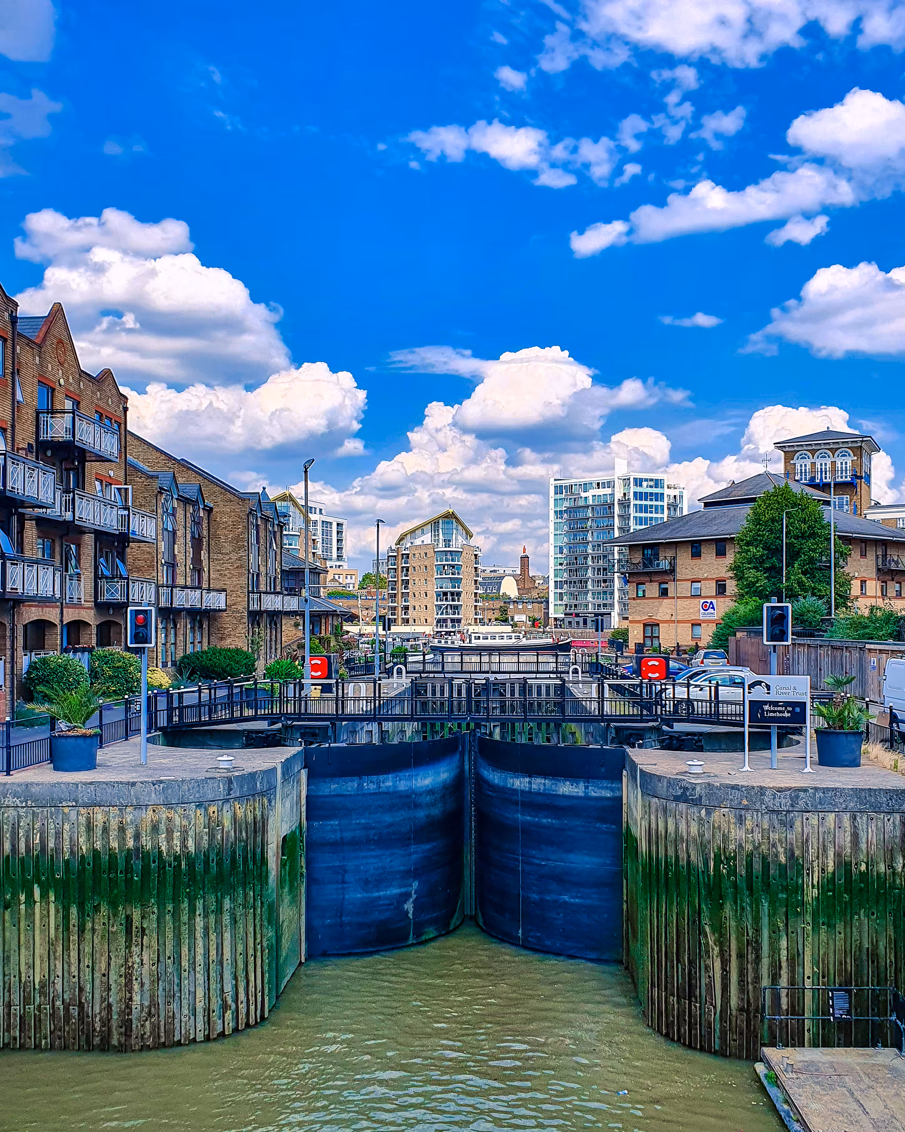 Blue skies in London