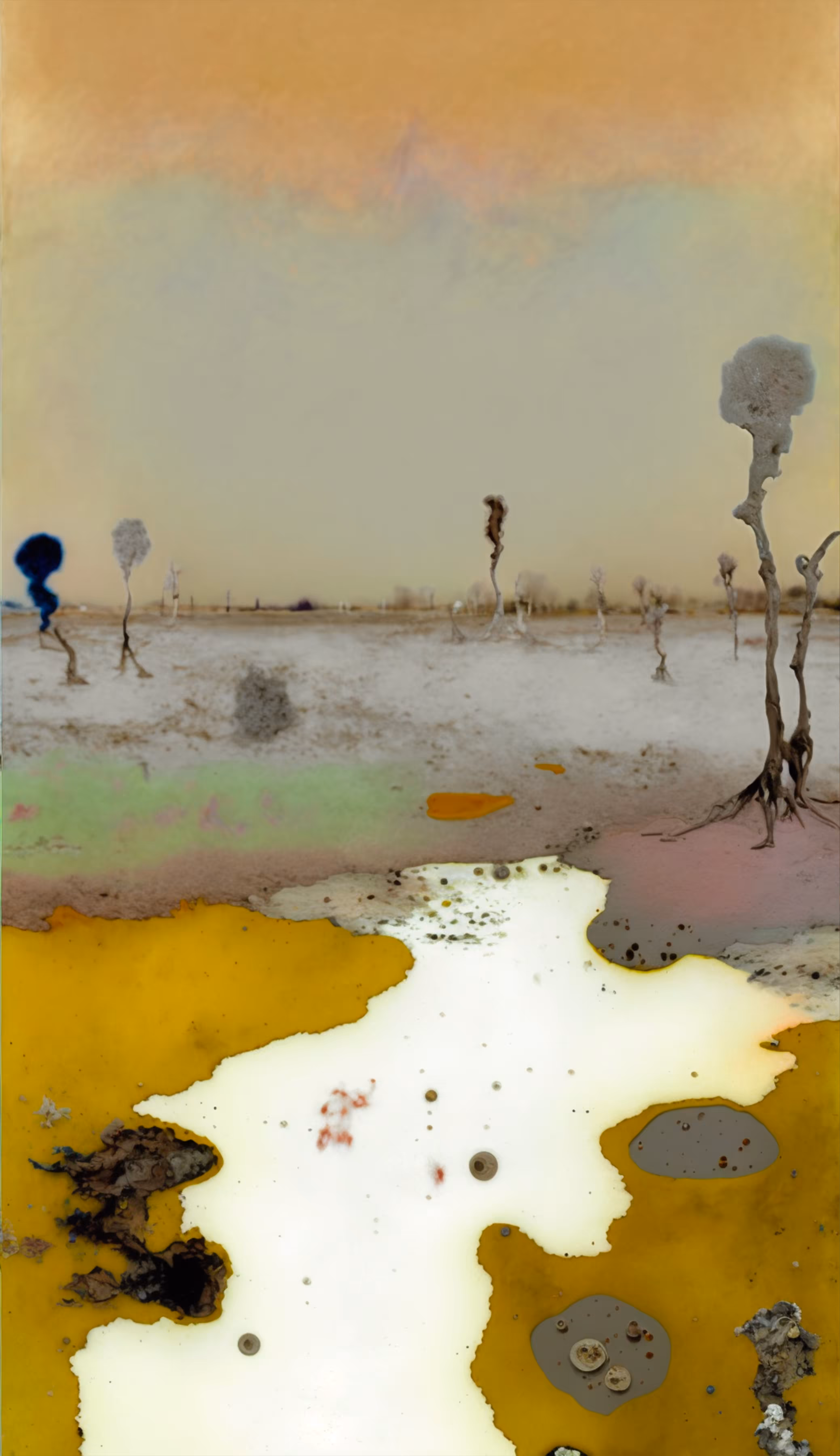 Oil on War: Hollow Veins, Silent Roots