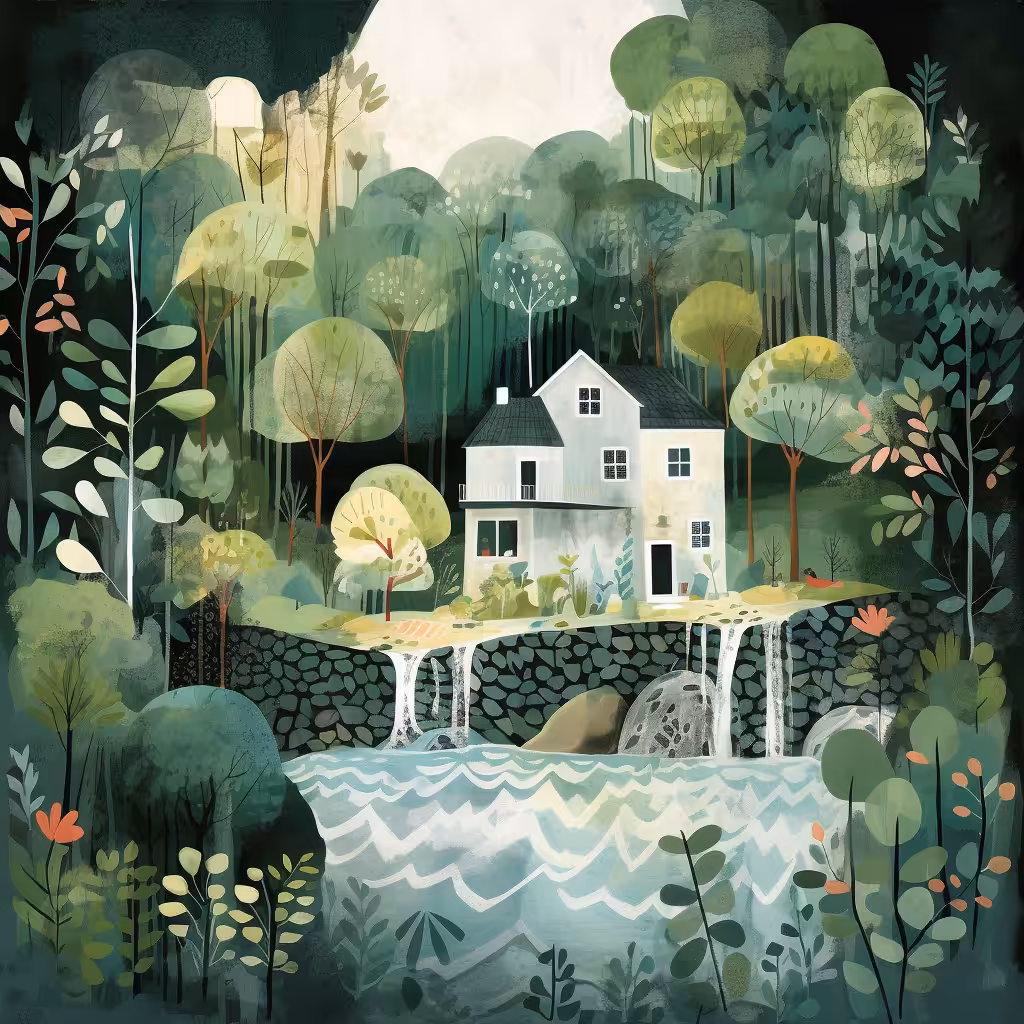 Waterfall house #8