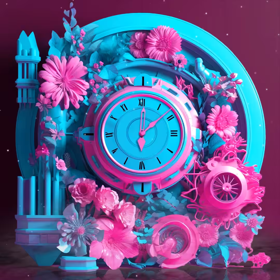 Vaporwave Clock #05