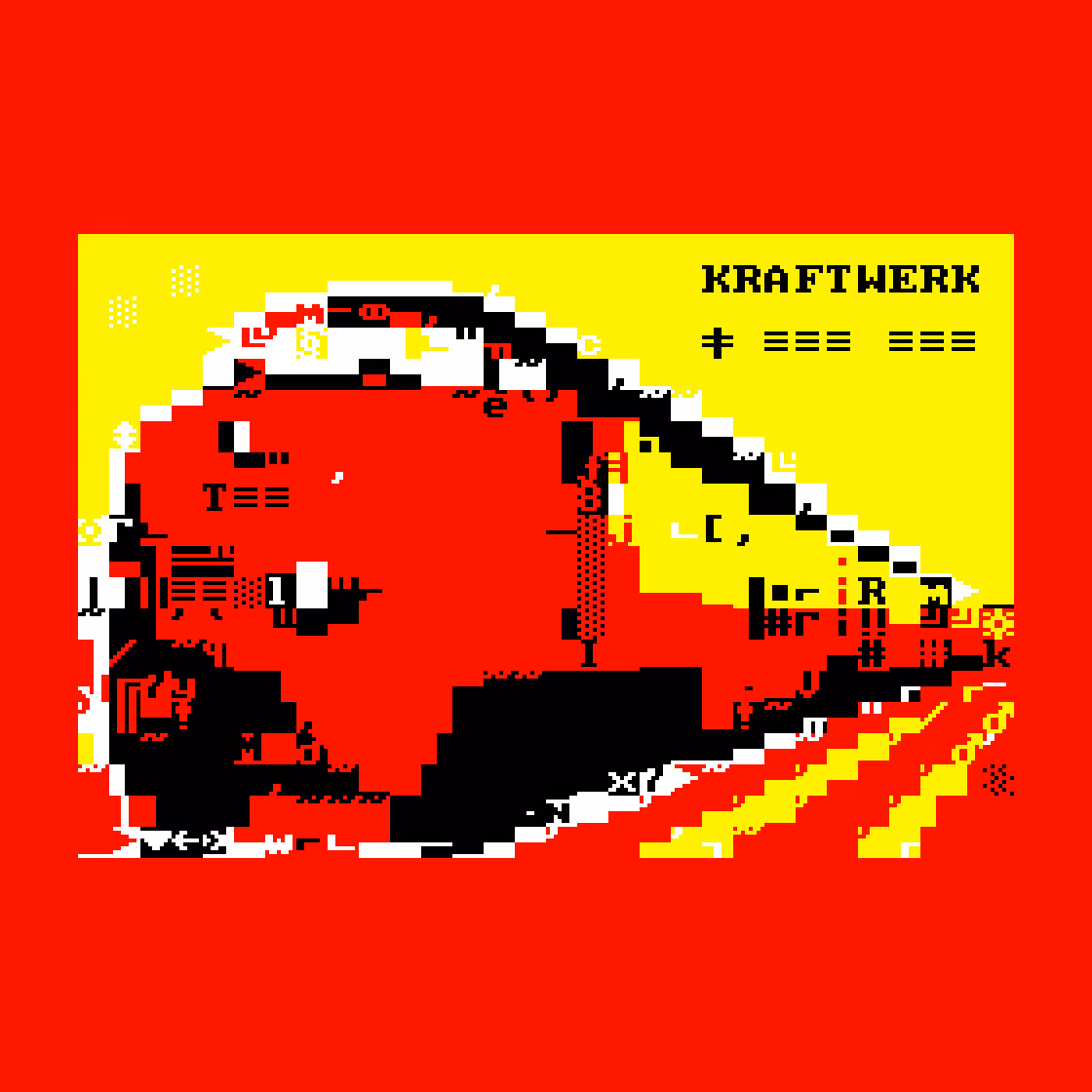 PETSCII art: // KRAFTWERK // Trans-Europe Express // 