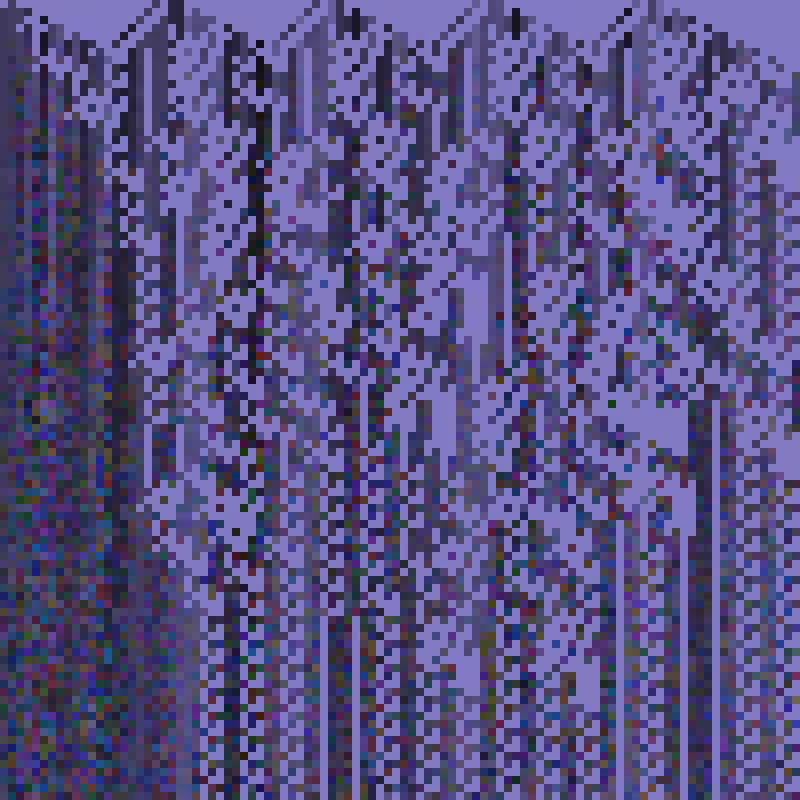 Colored Elementary Cellular Automaton #62
