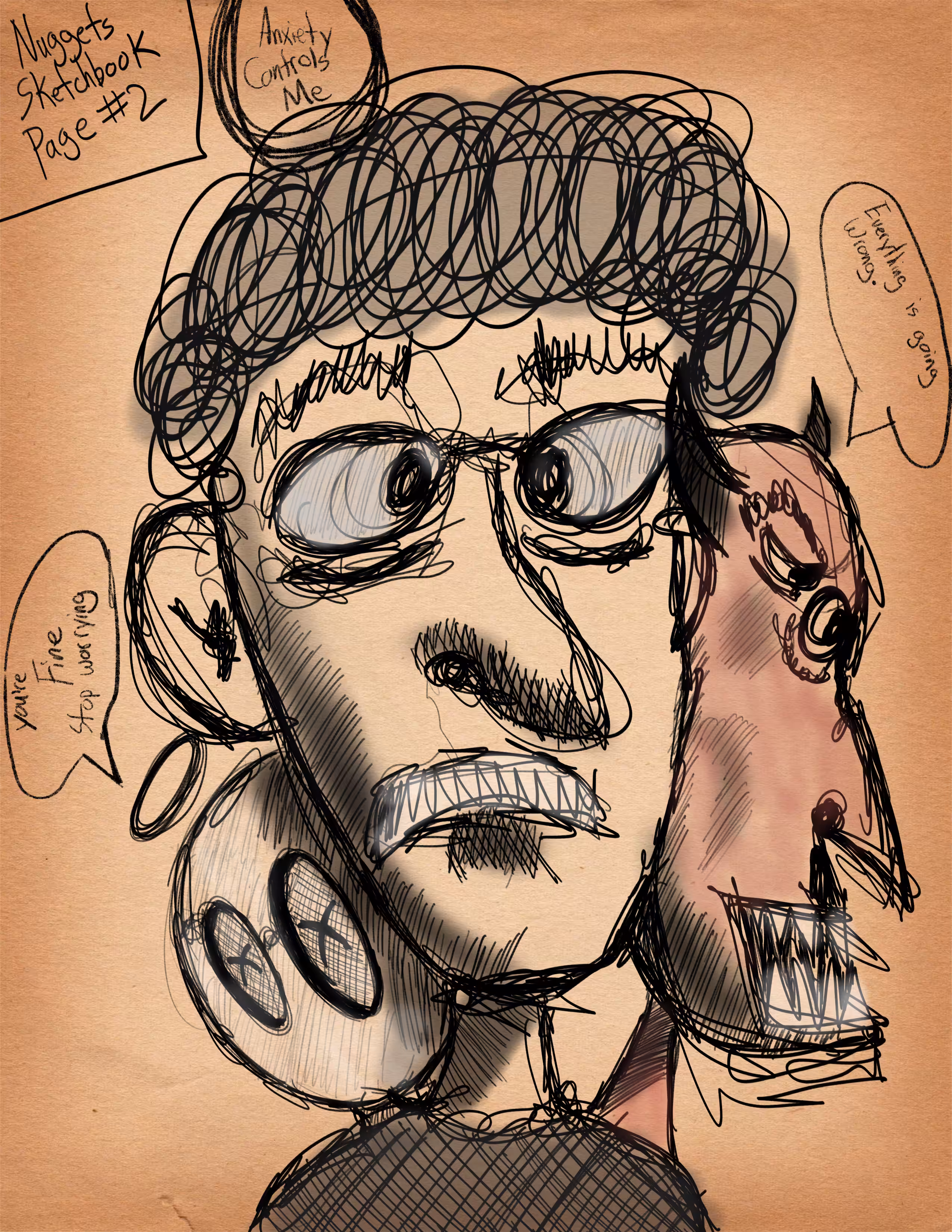 Nuggets Sketchbook page 2