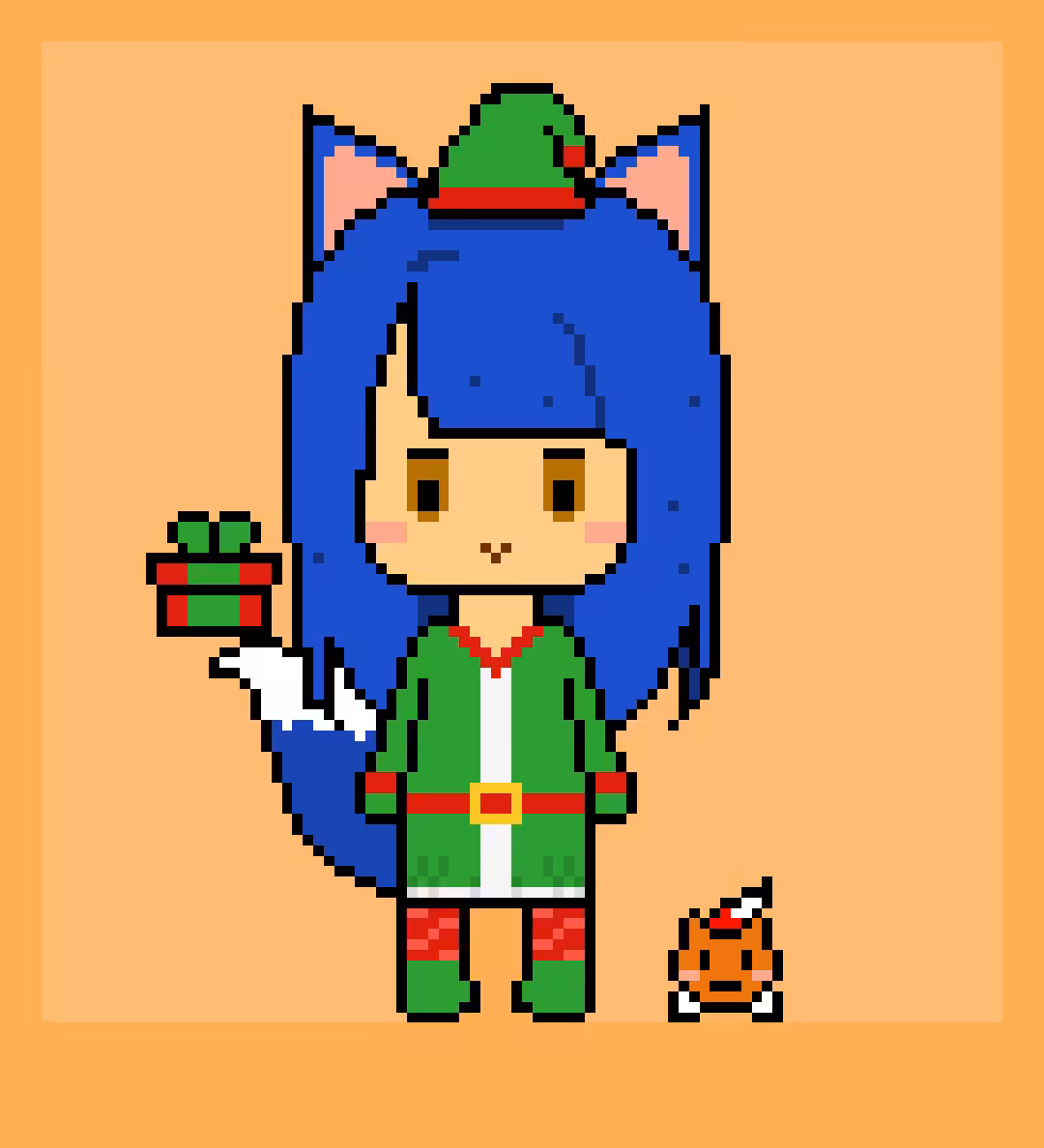 BlueFoxy #050 - version Santa's elf