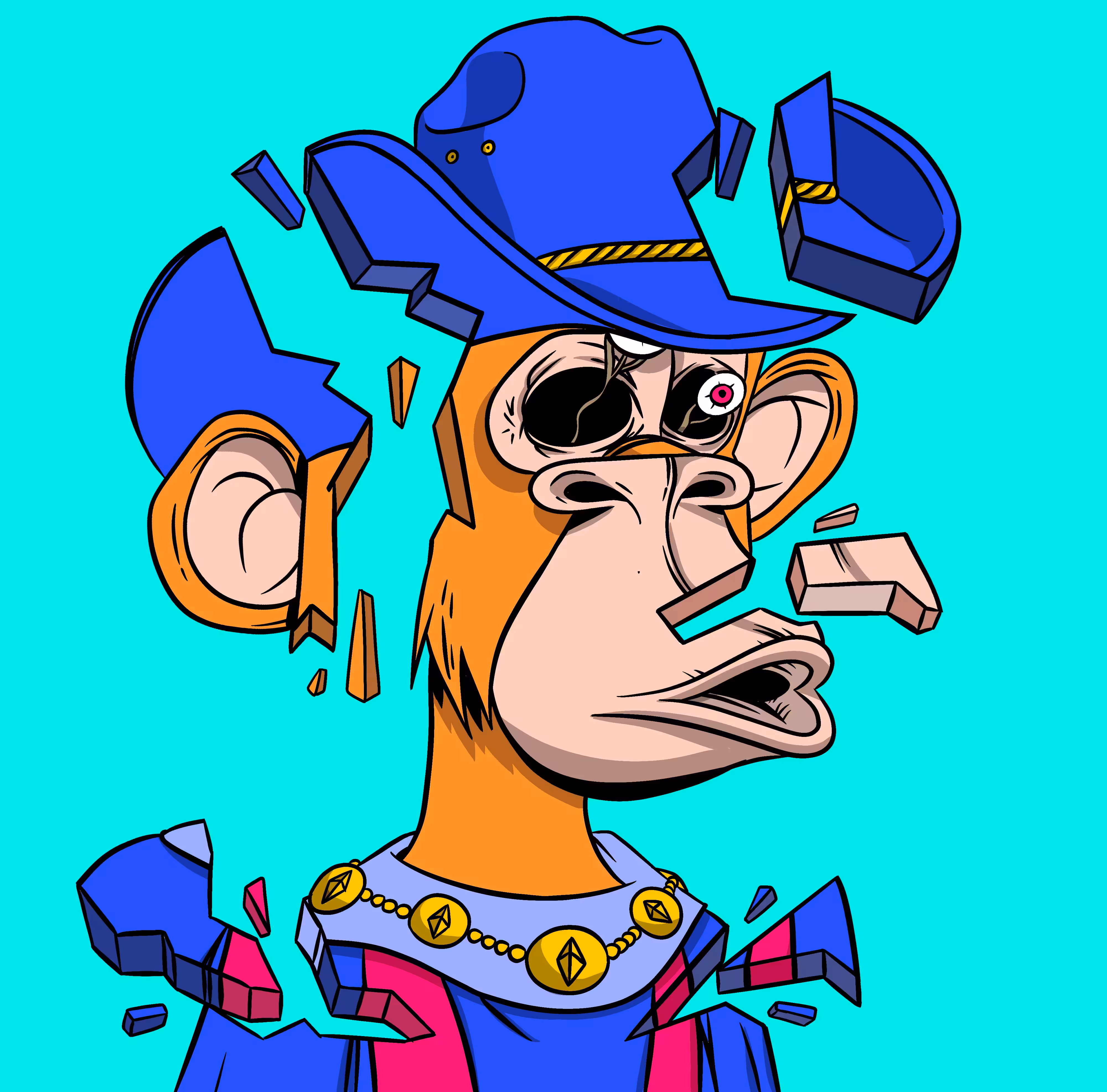 Bored Ape Remix Club: Bored ape remix #9903 - 1/1 Edition