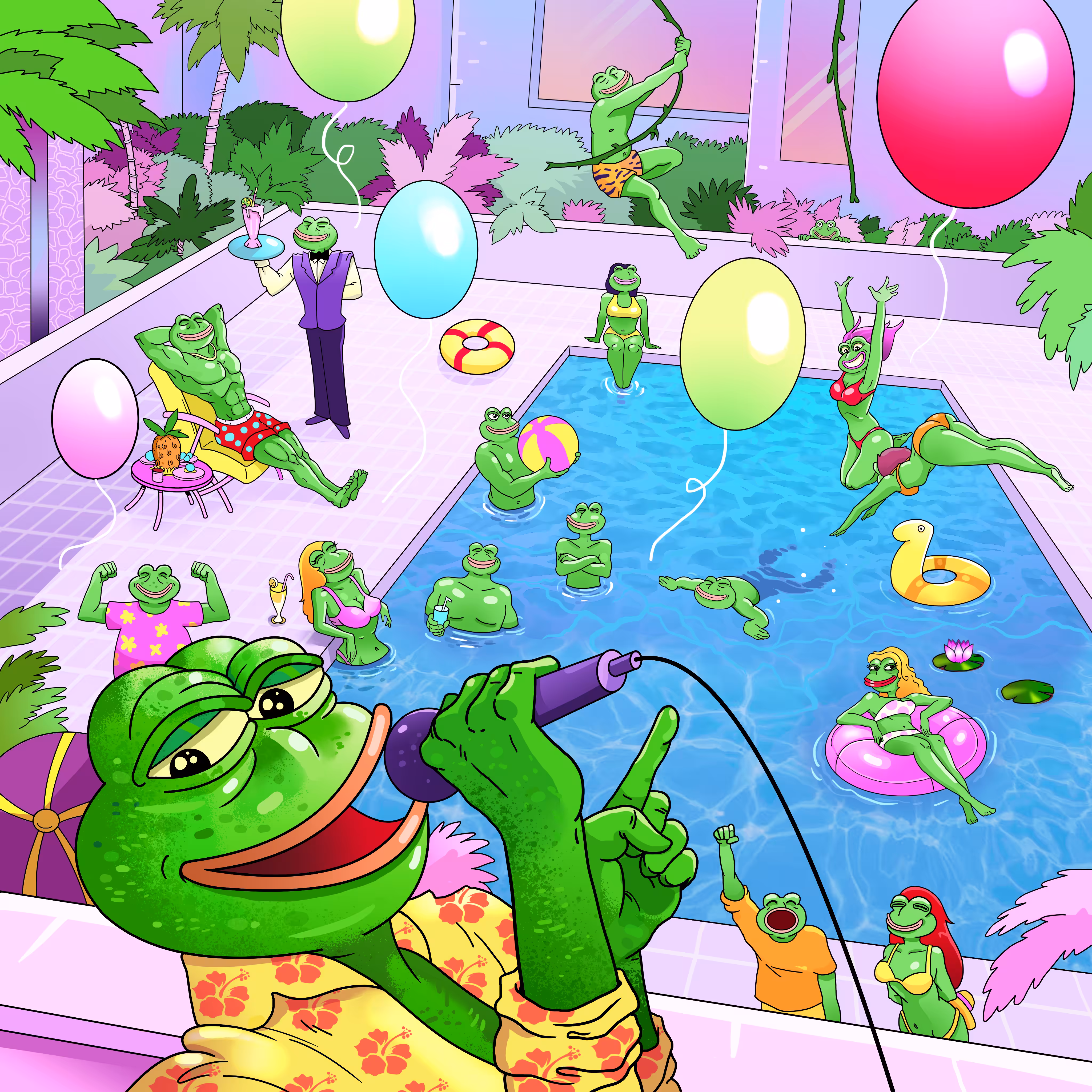Pepe Pool Party