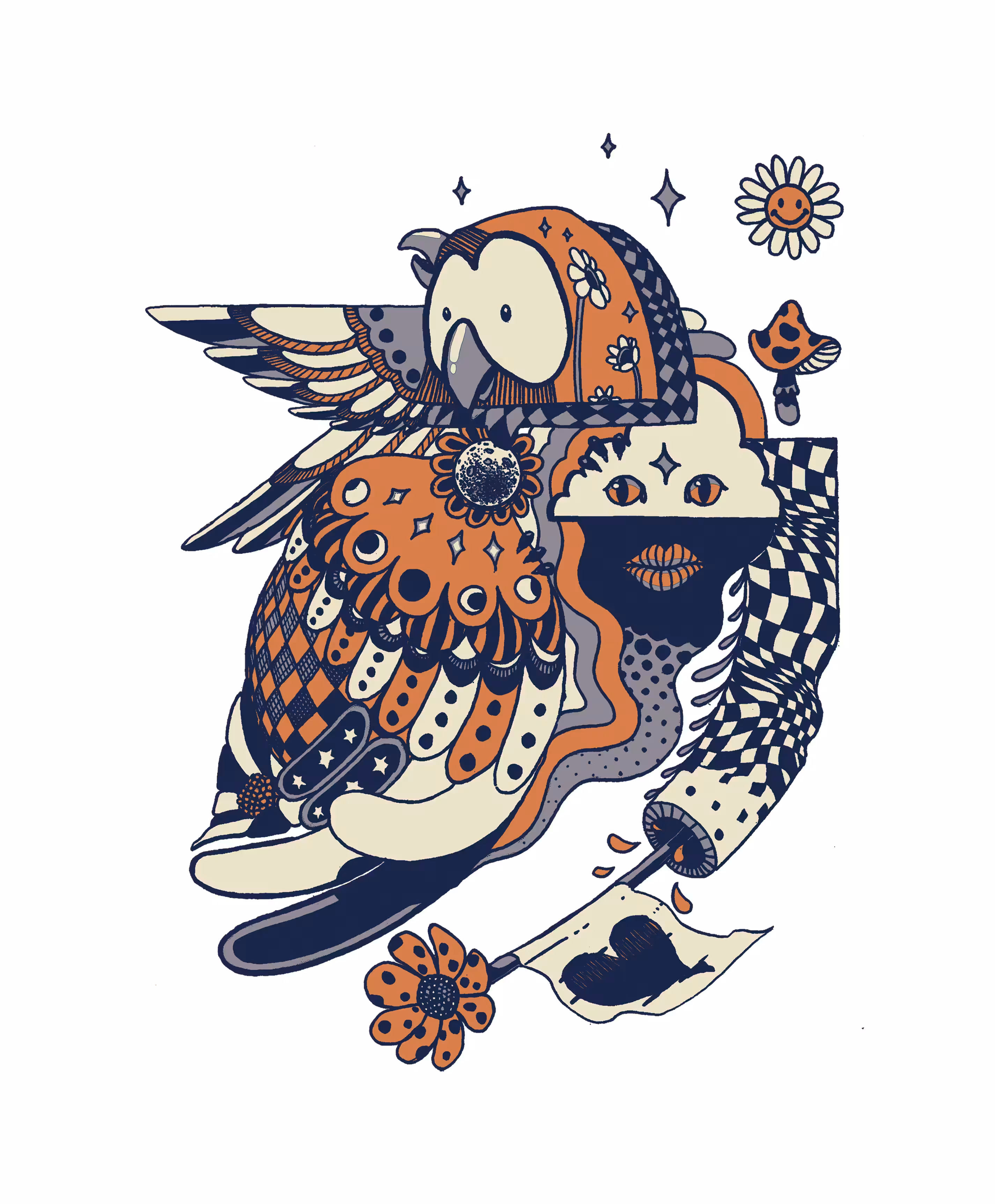 Moon Owl Orange