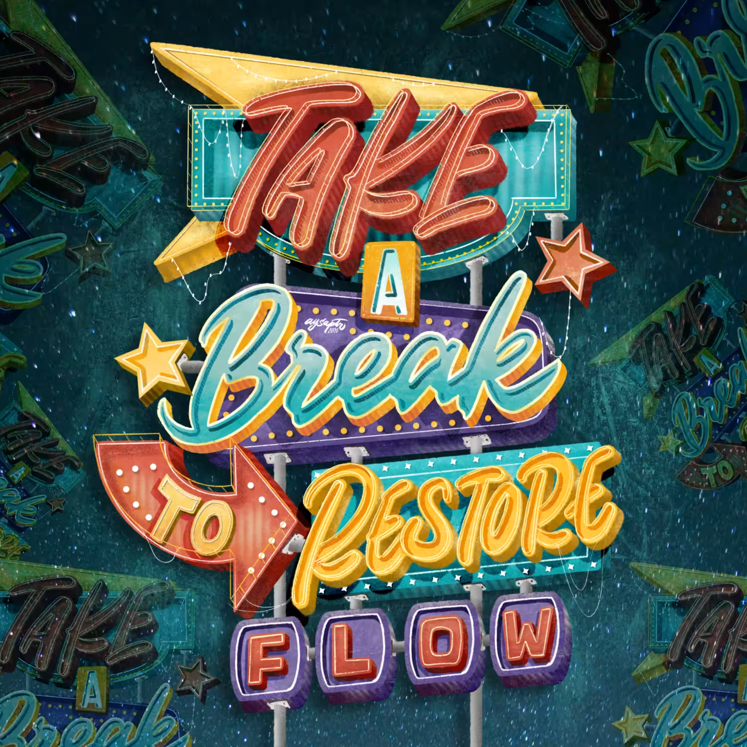 Lettering #012: Take a Break