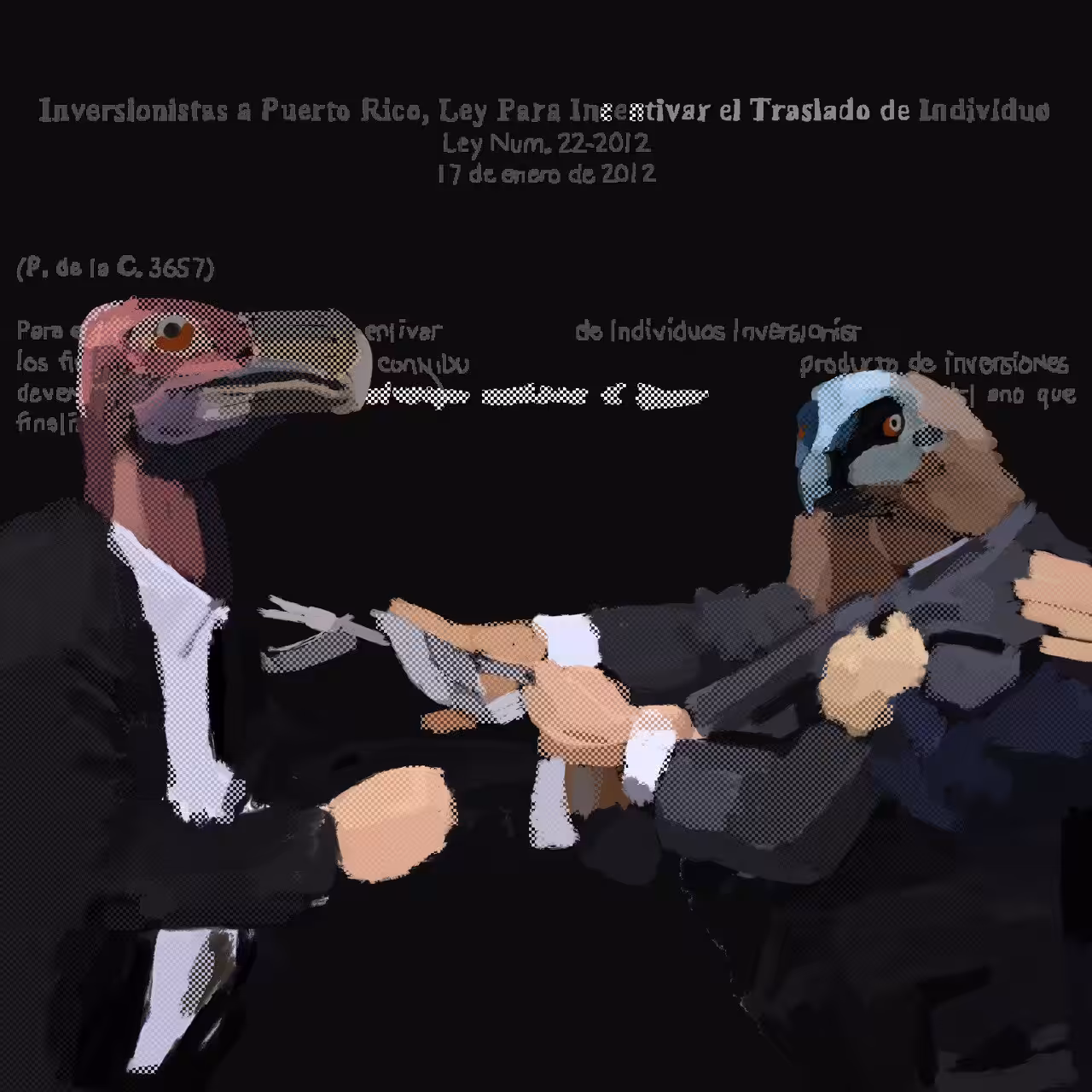Vultures Fighting Over Rotting Meat
