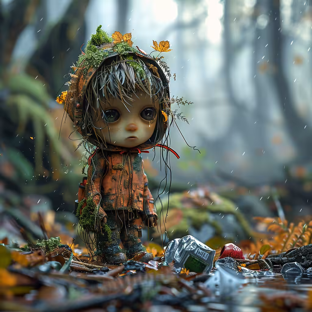 Sad Little Moss Child