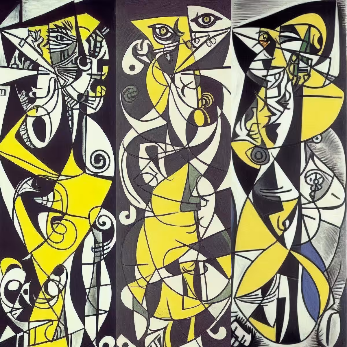 Cubism Dragons #3