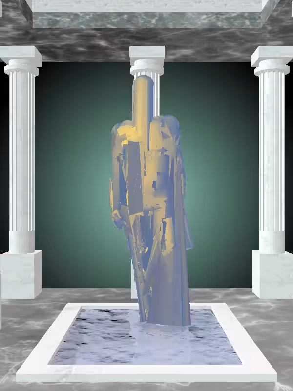 HeavenComputer: The Loser Sunlit Cobalt Man #4631