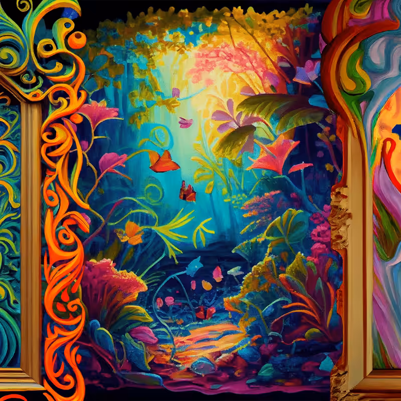 AI Psychedelic Garden #8