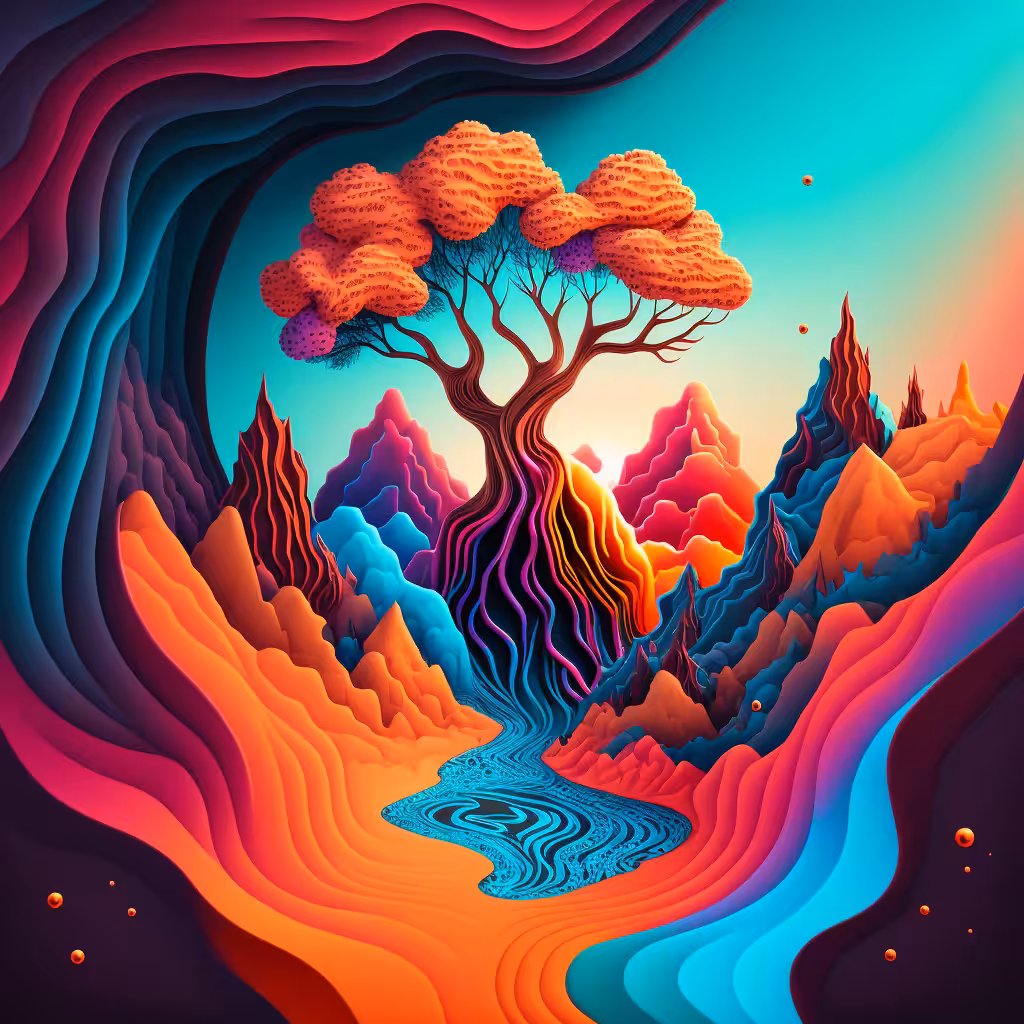 Psychedelic Landscape #107
