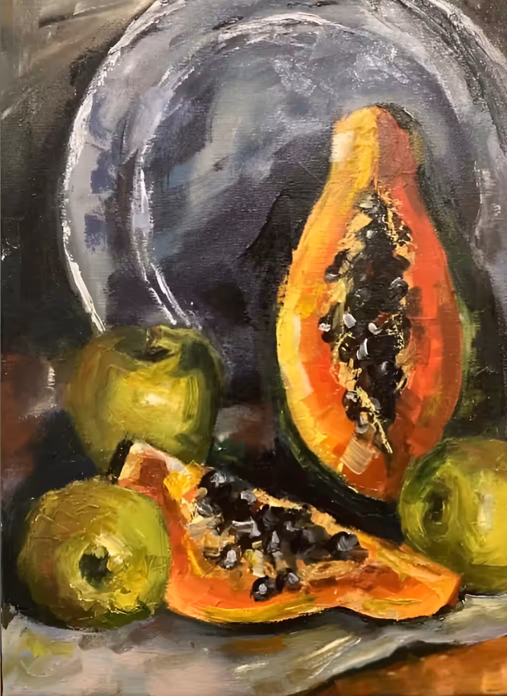 Papaya and apples 