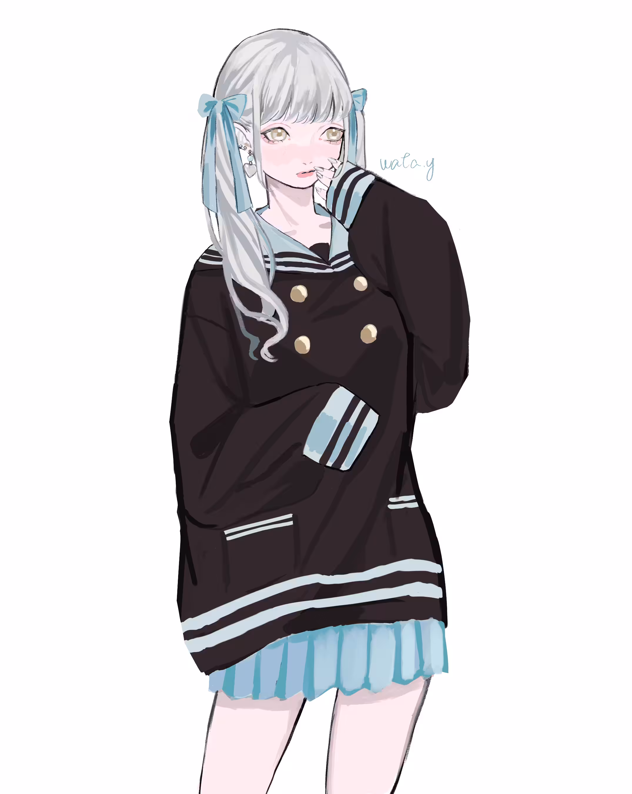 A girl who sticks to her cuteness