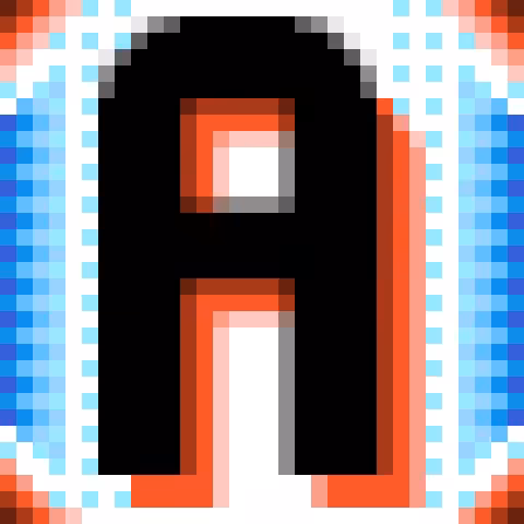 Drop Cap "Stamped One" Letter A
