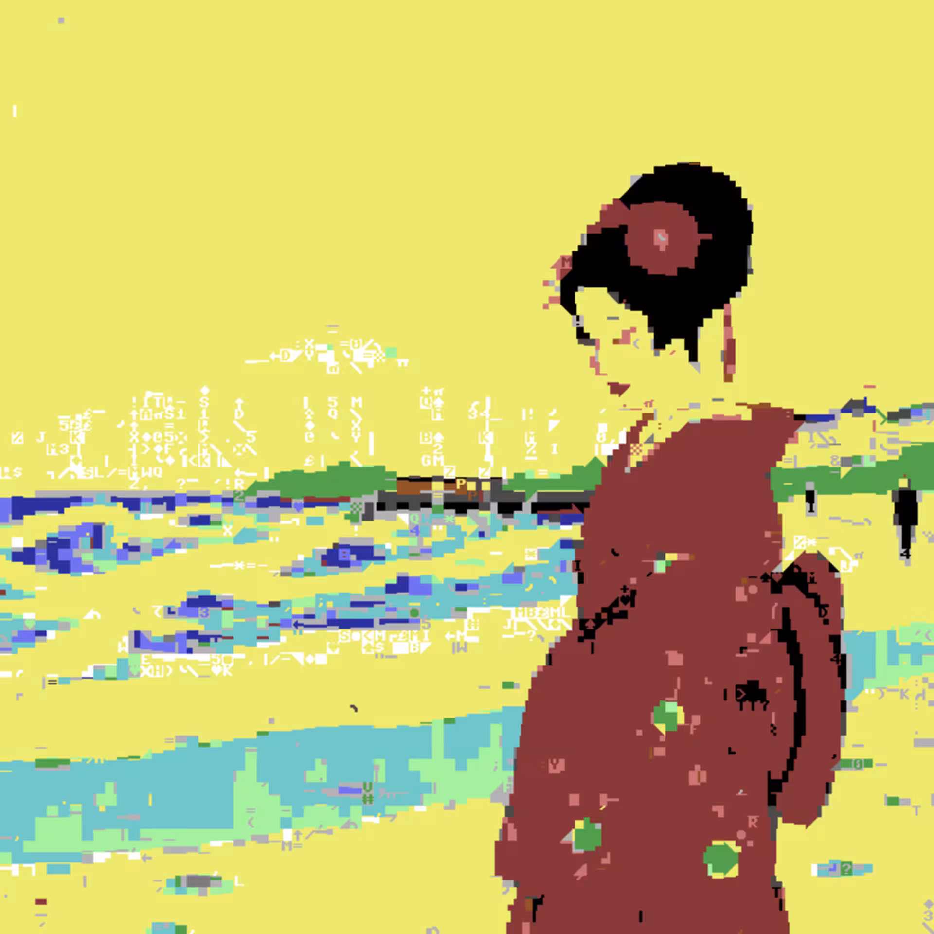 Pregnant geisha in front of mountain Fuji