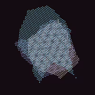 Moiré Mesh Paintings #42