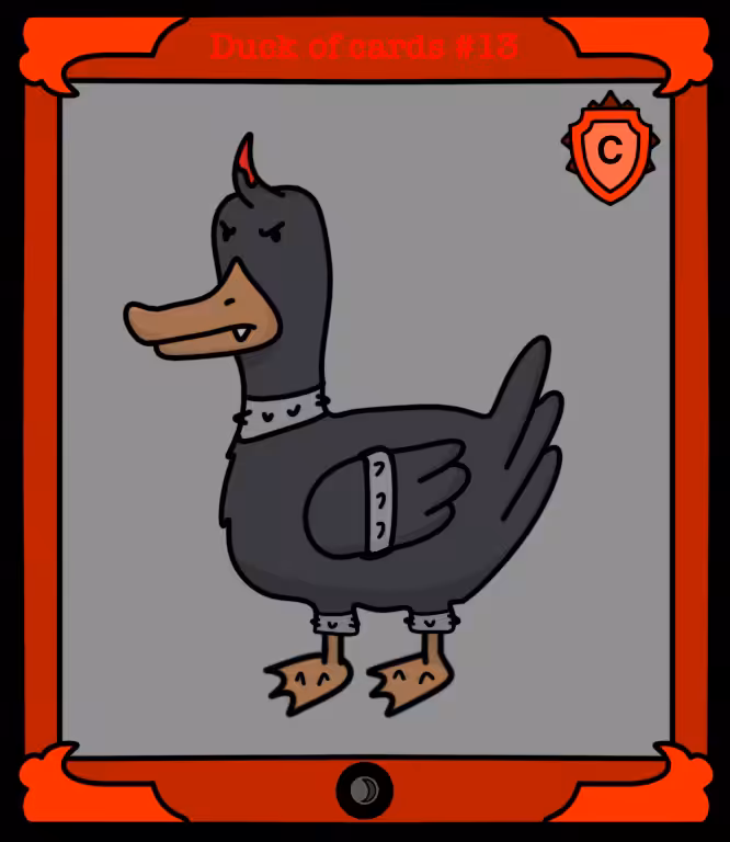 Duck of cards #13
