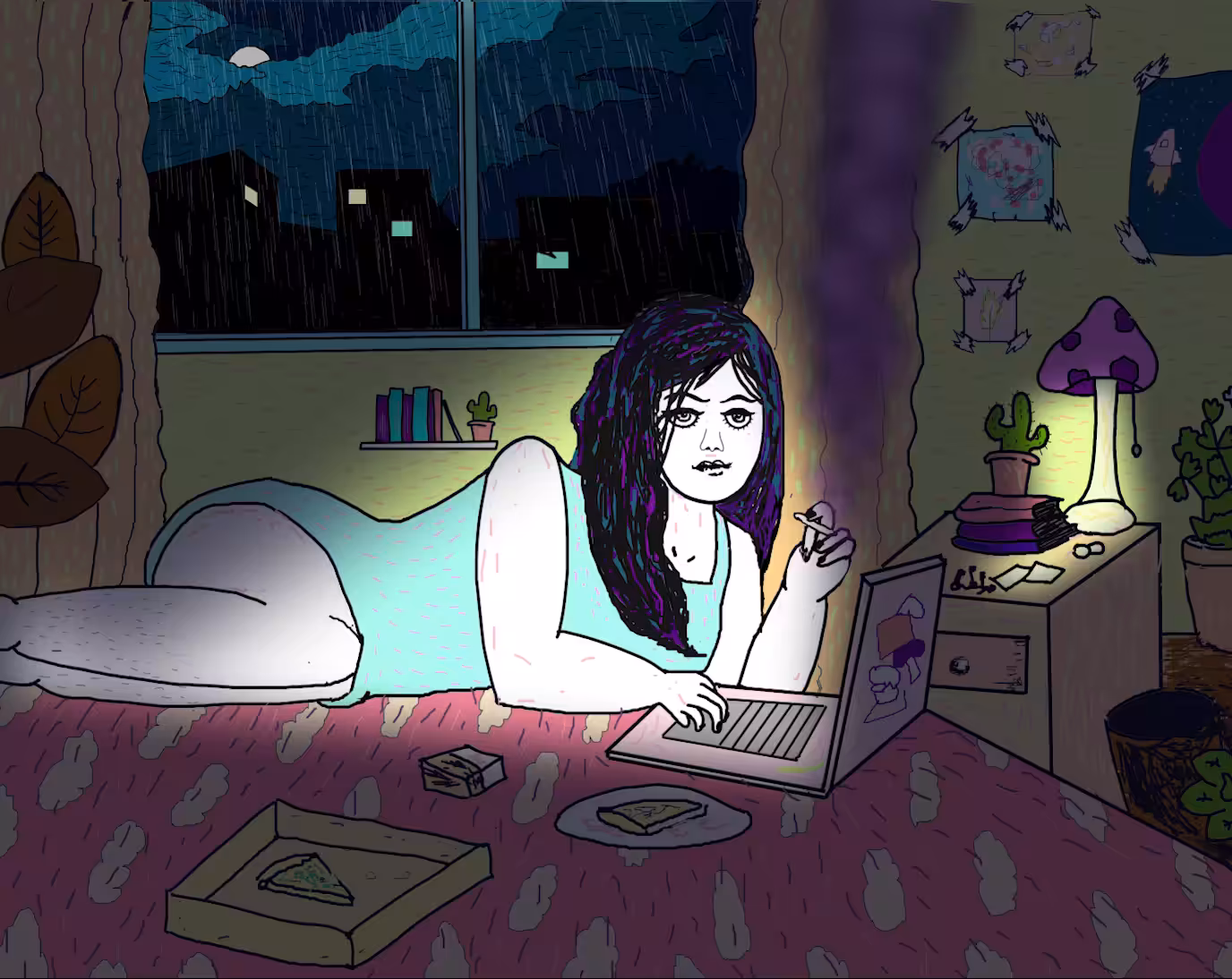 Sally on a Rainy Day