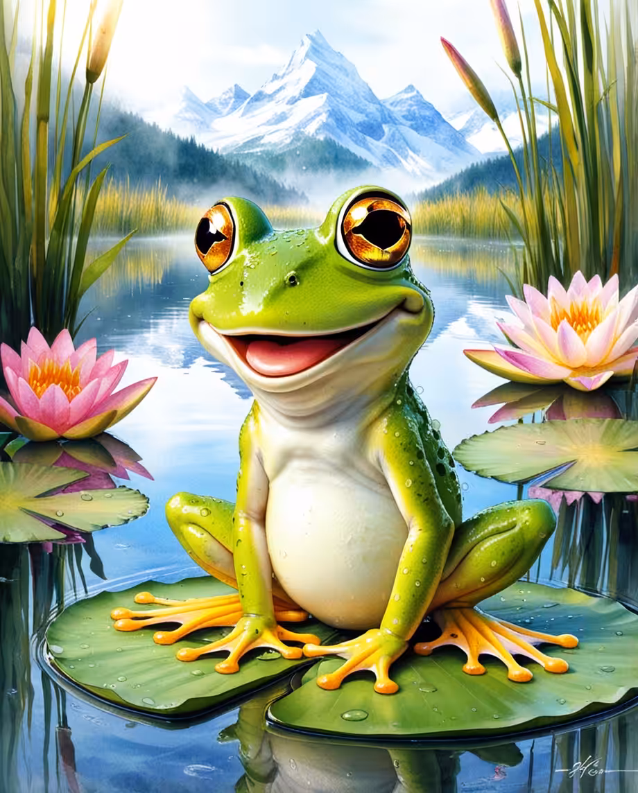 Happy frog 🐸 