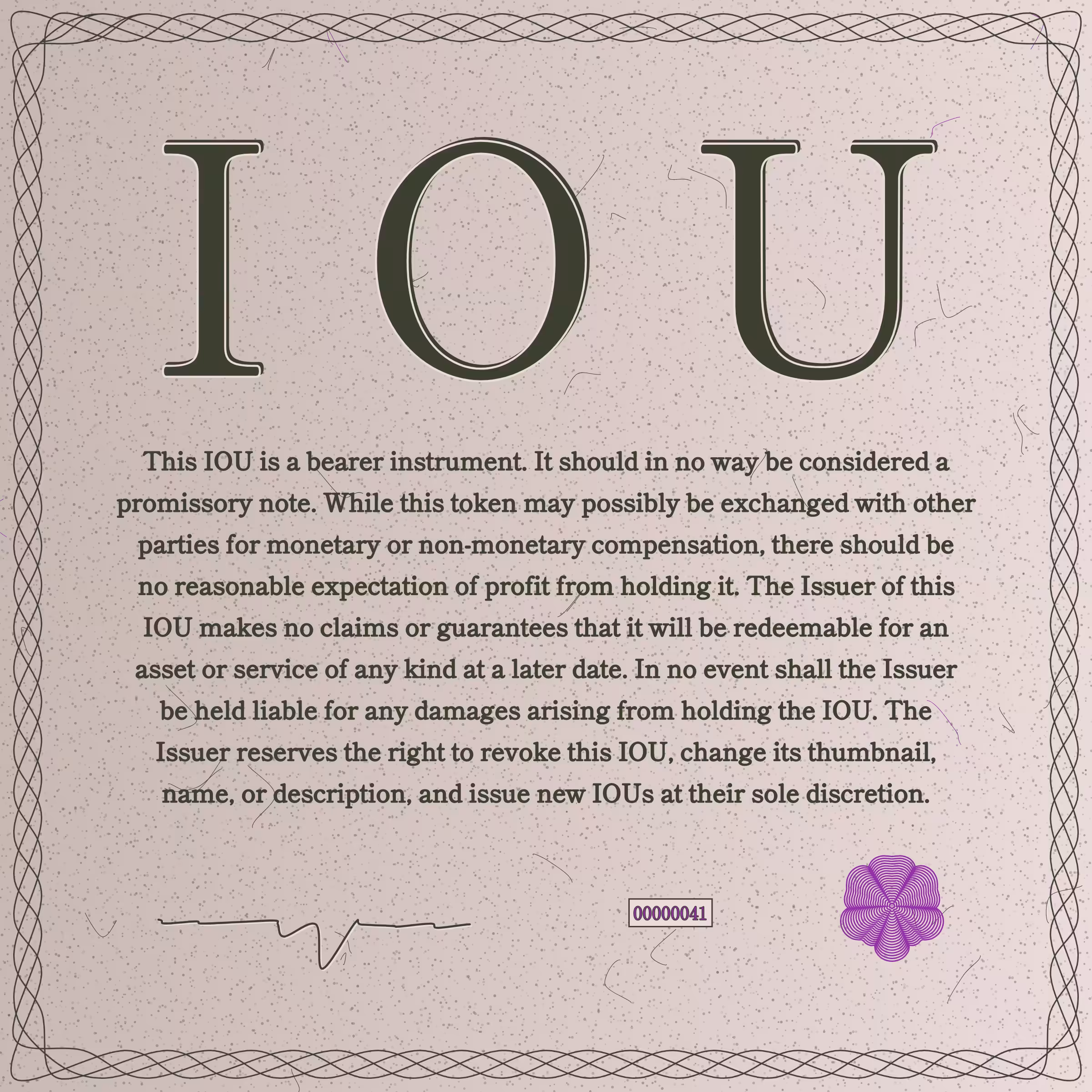IOU #41