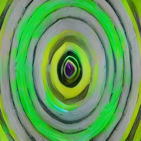 #122/4999 Metadimensional Image - Circular Green