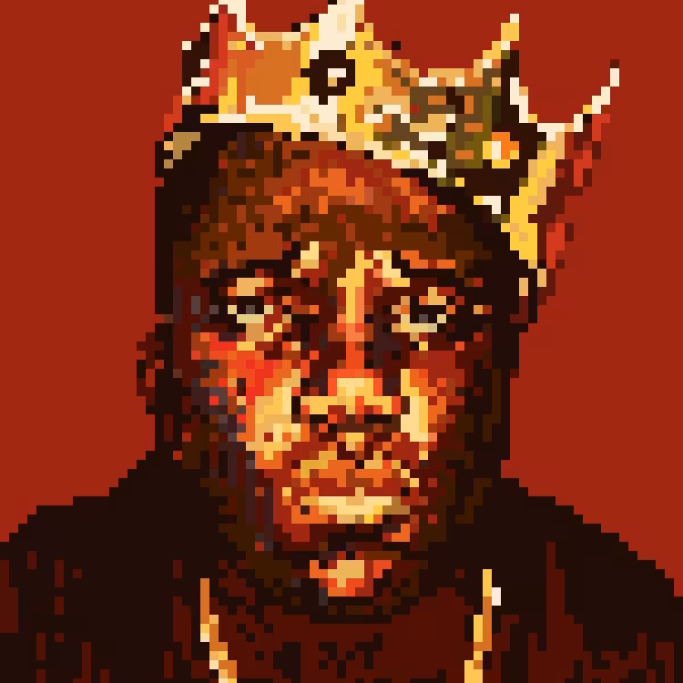 Notorious BIG Pixel Art