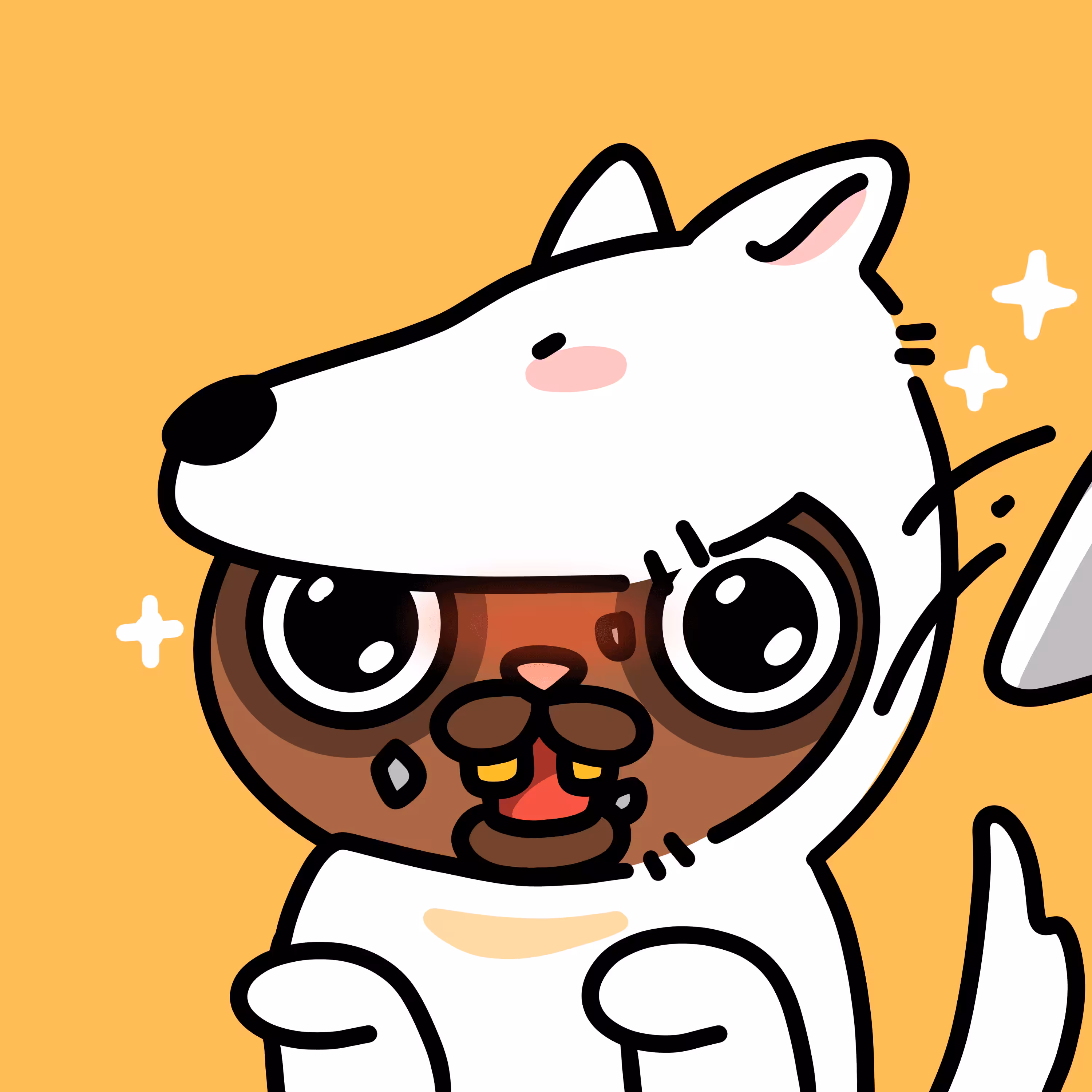 LS : 139 little sloth x white wolf by Paeristar