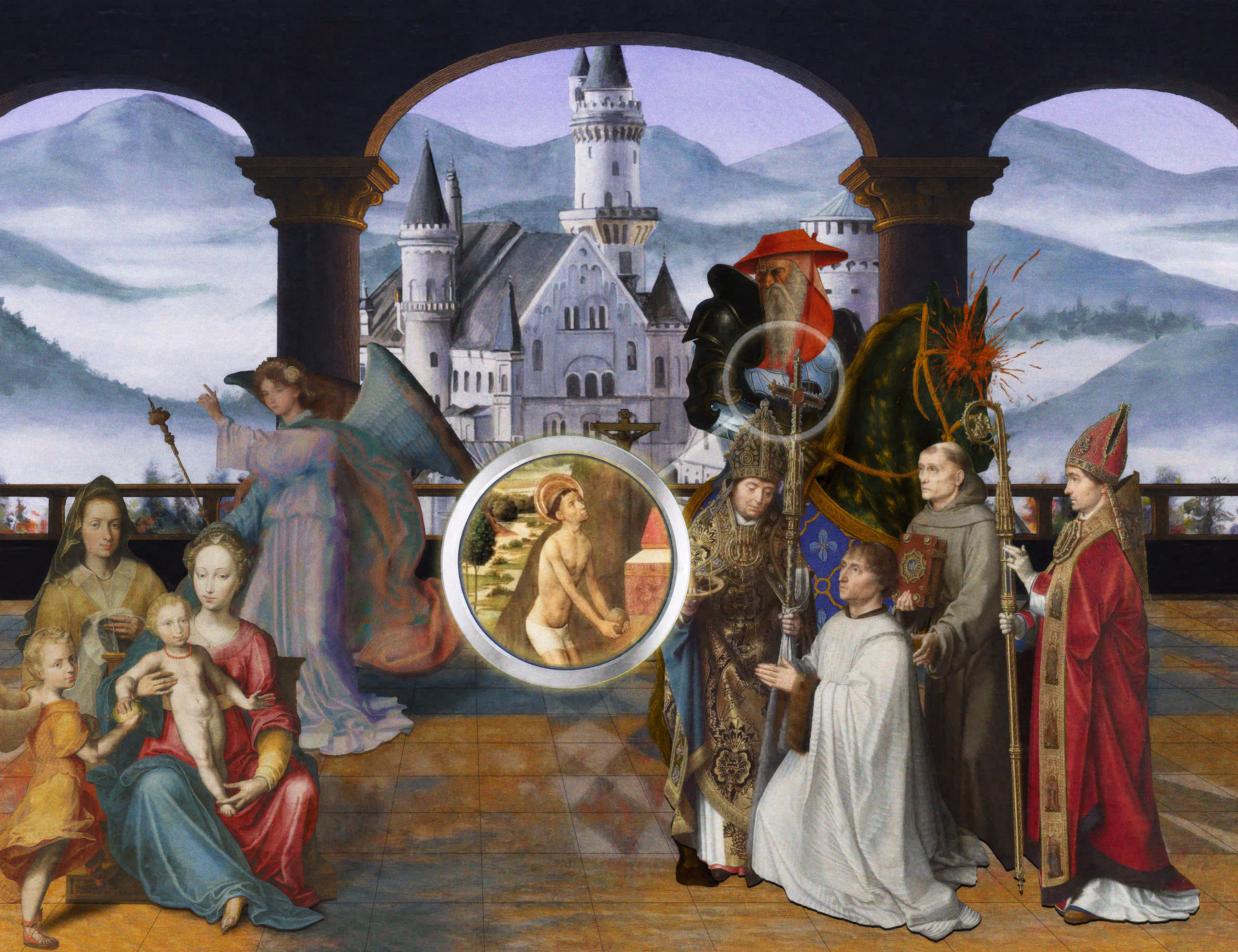The Pilgrim’s Living Room Crucifixion; Mona Lisa Hyper-Gamble #83