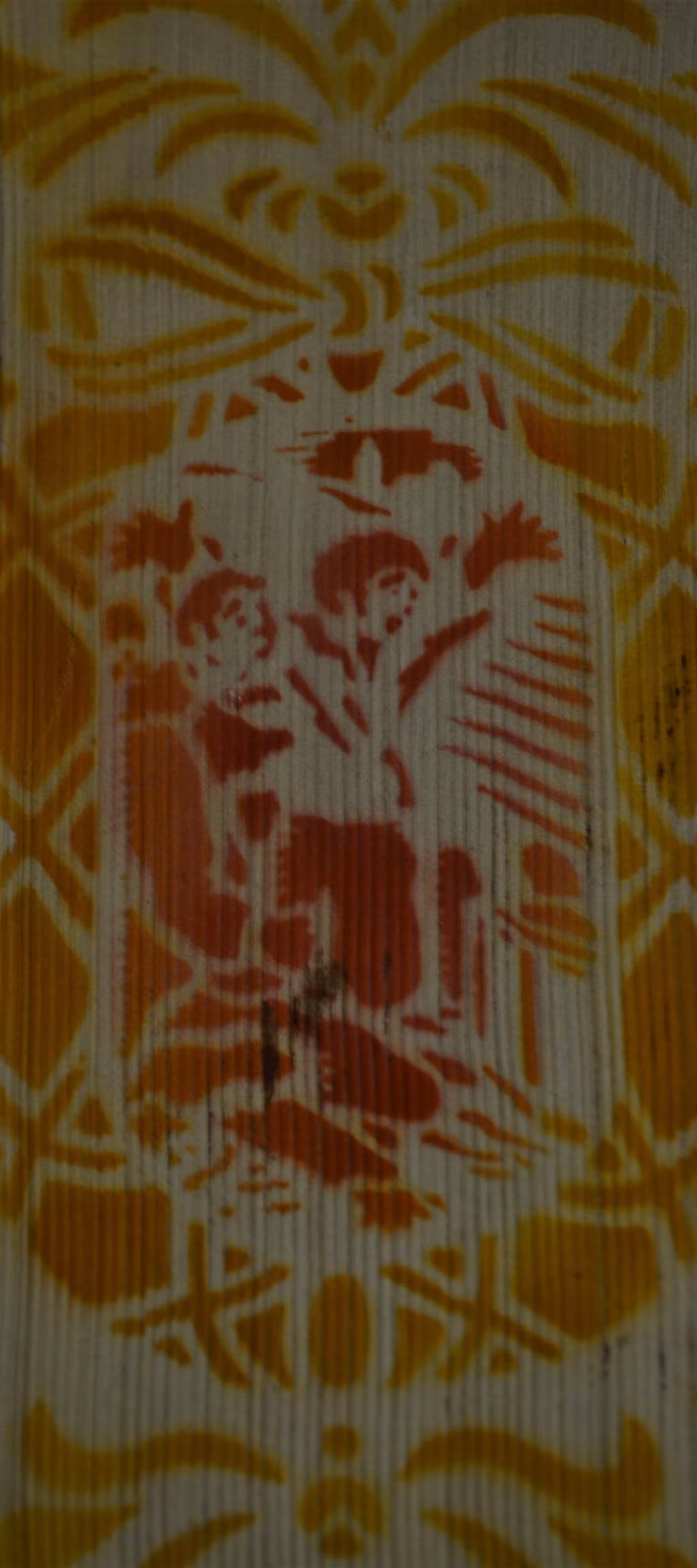 Goya's painting in a book's edge.
