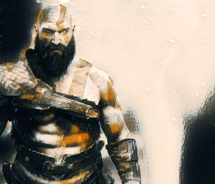 Kratos God Of War Digital painting