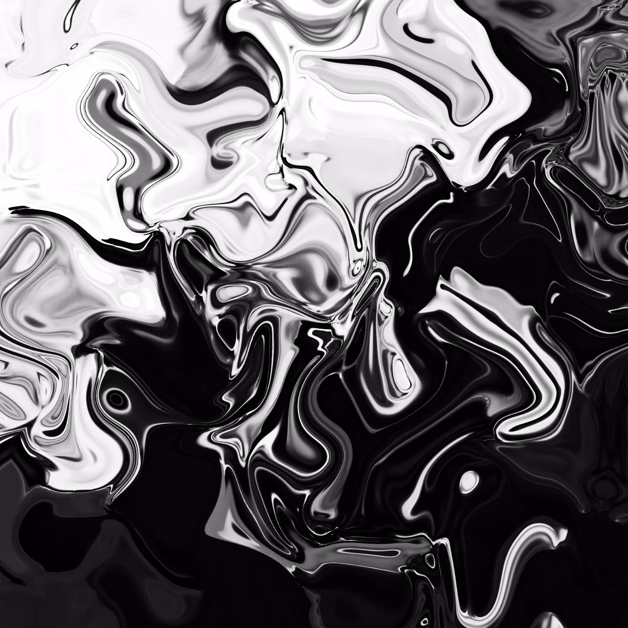 Through the Liquid Glass - Monochrome 3
