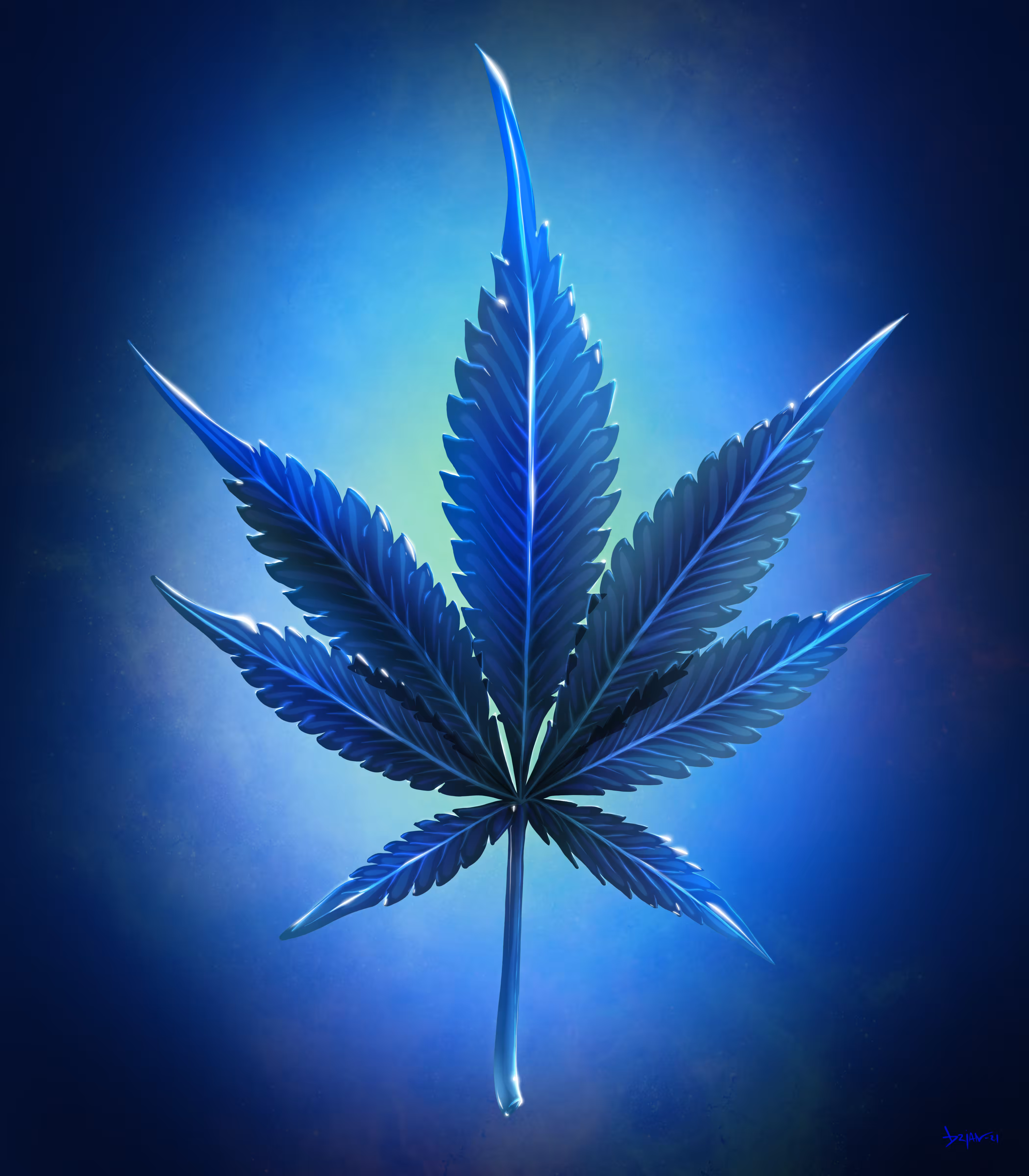 Sweet Leaf in Blue