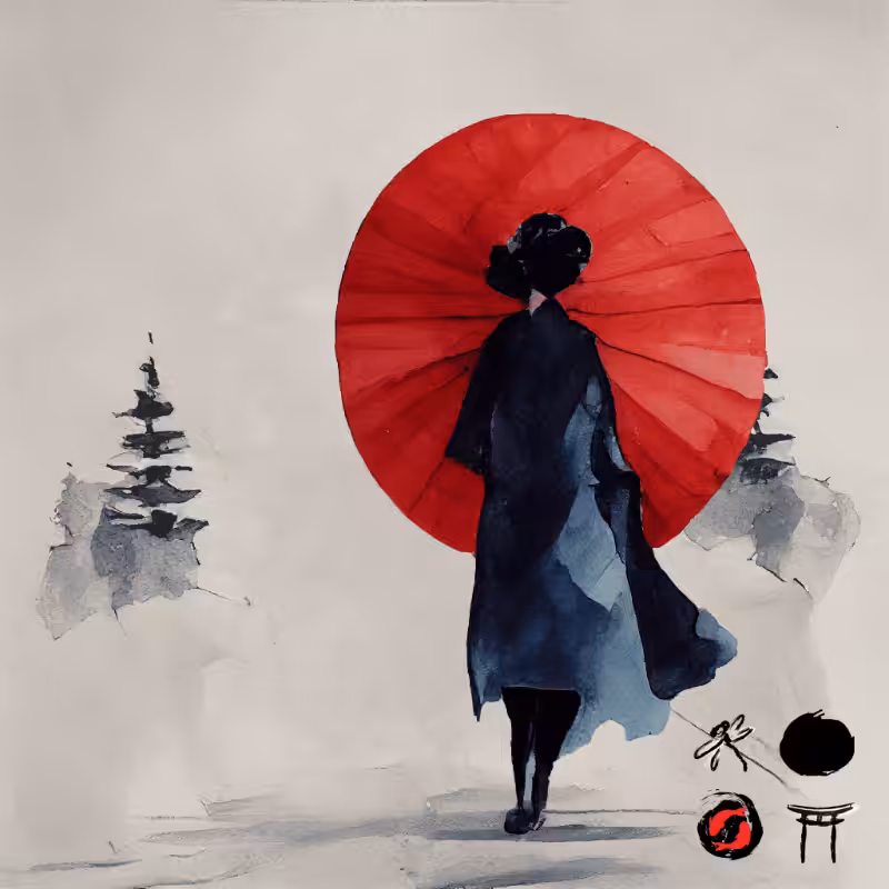 A walking geisha #21