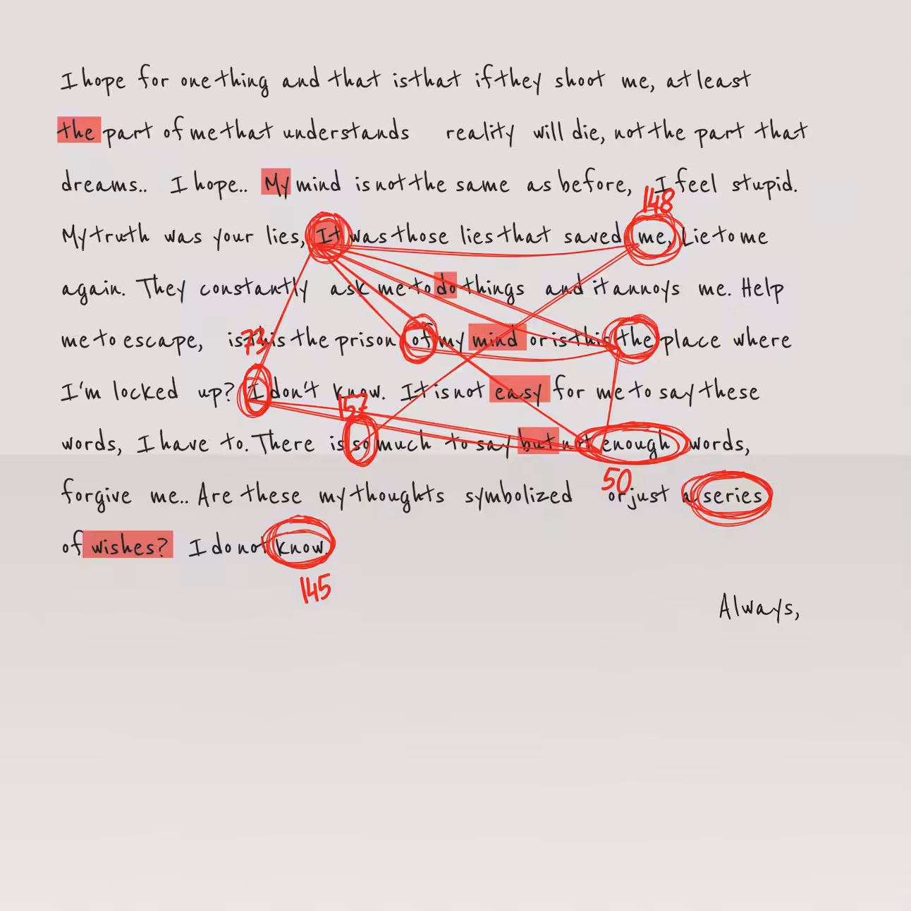 Conspiracy Theory Vol.2: a letter #29