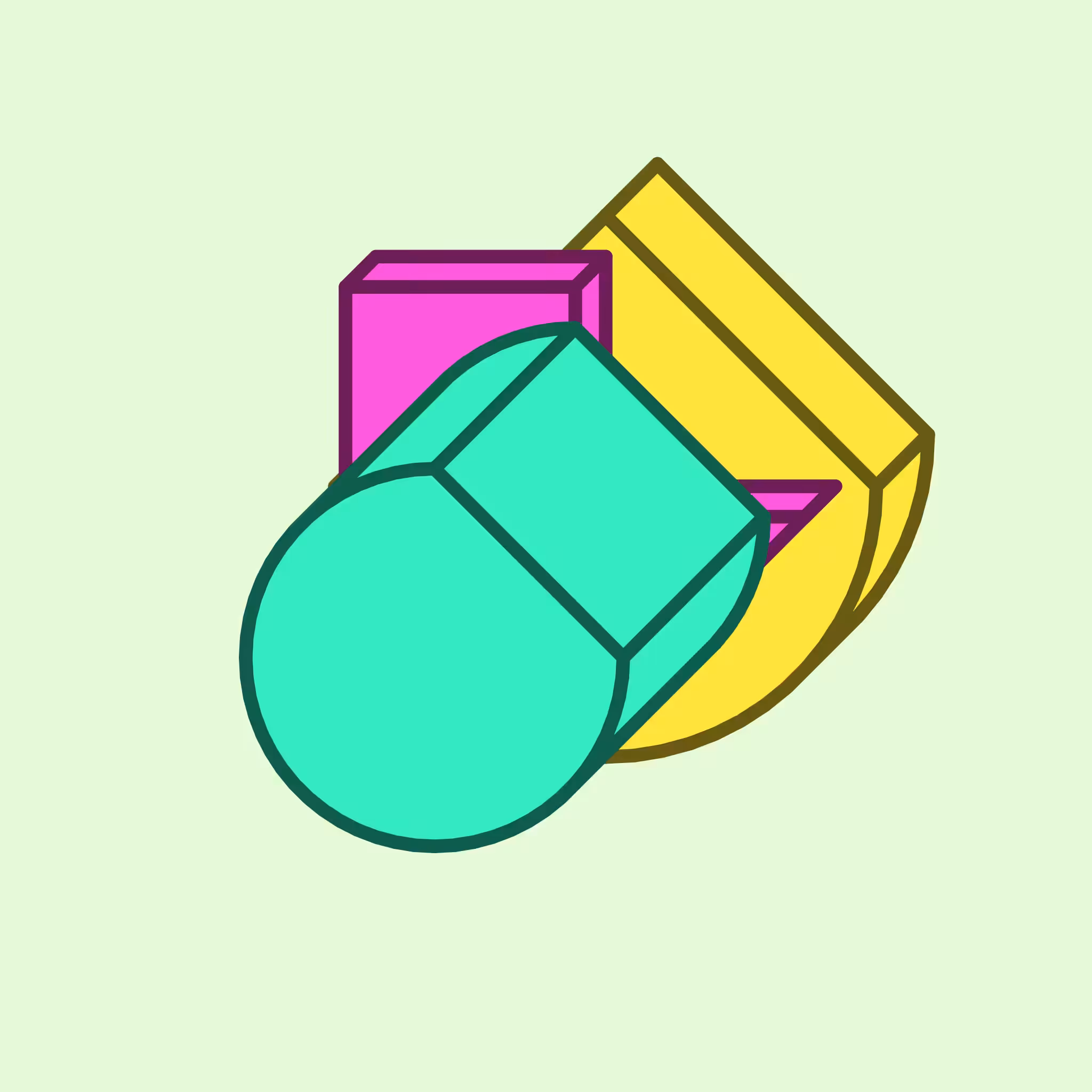 Calm shapes #1404