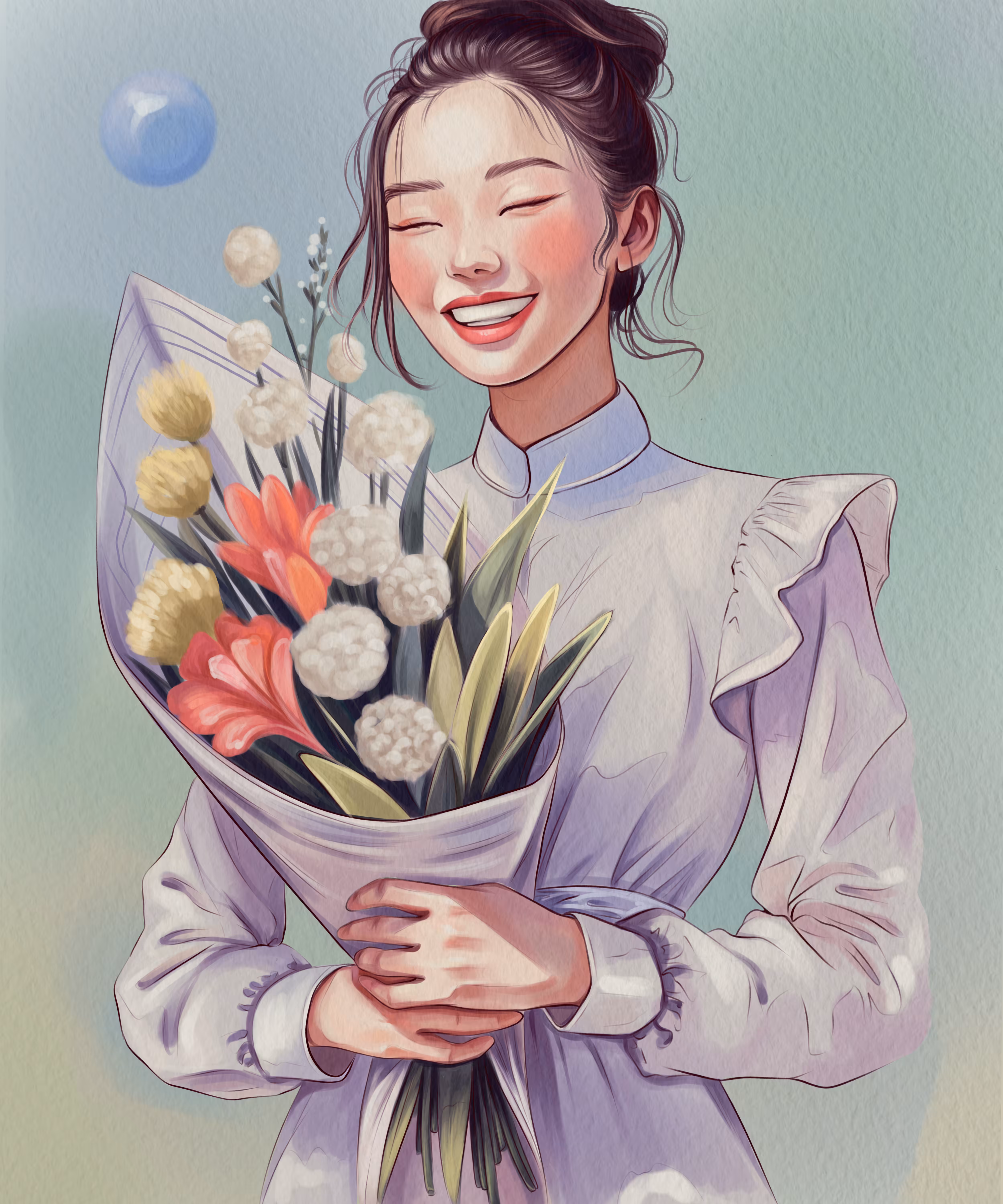 smile in flowers