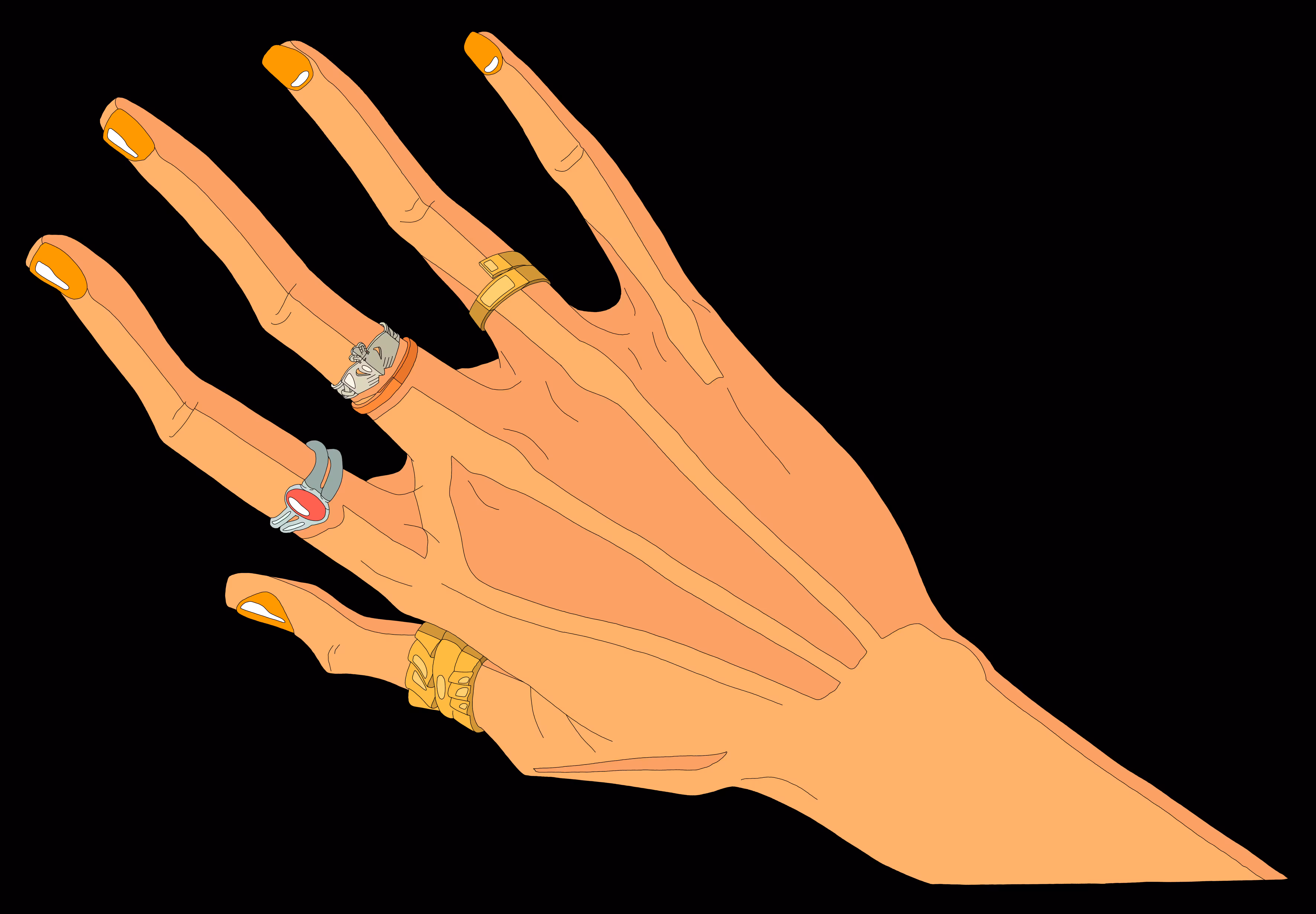  A girl's hand