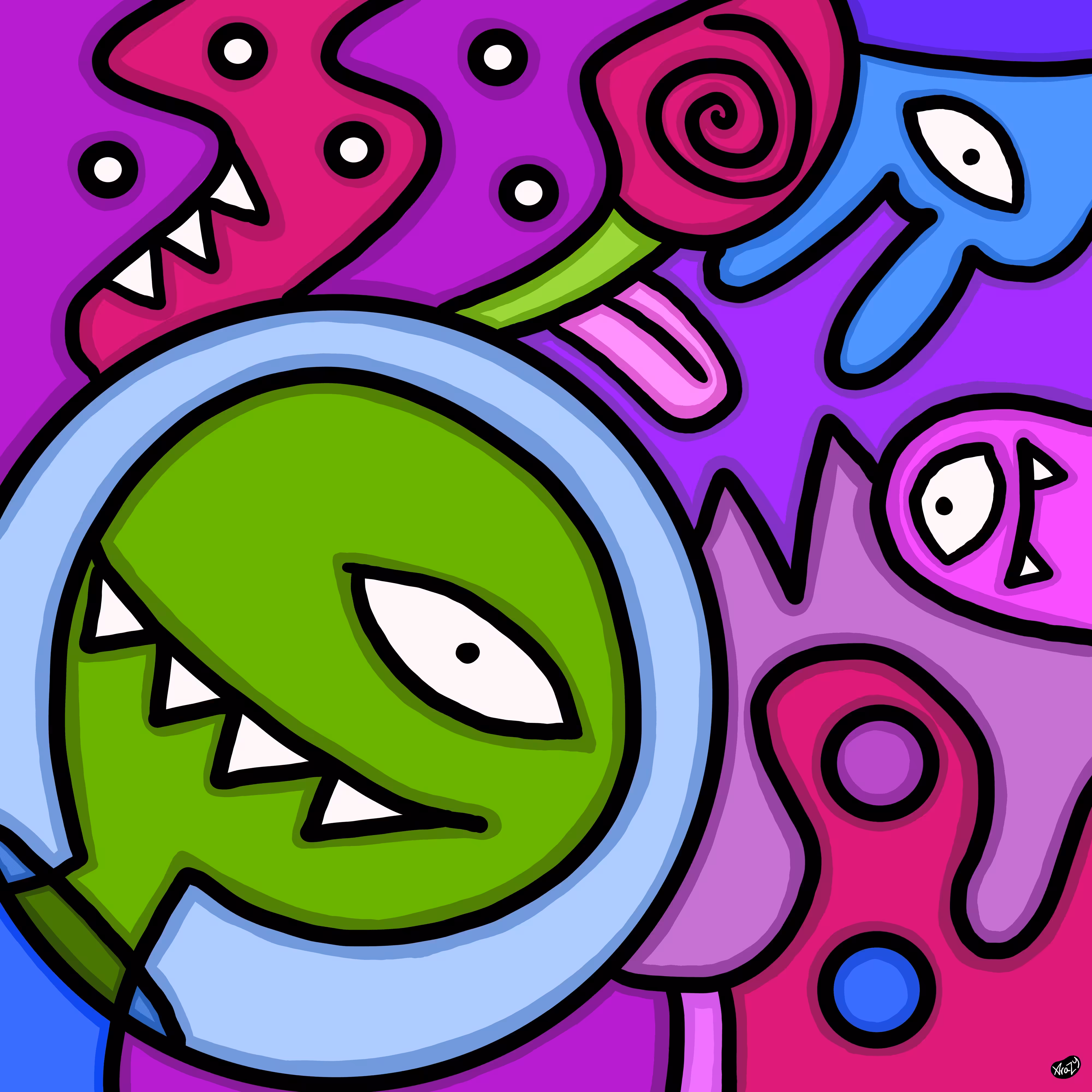 Squiggle Monster 007